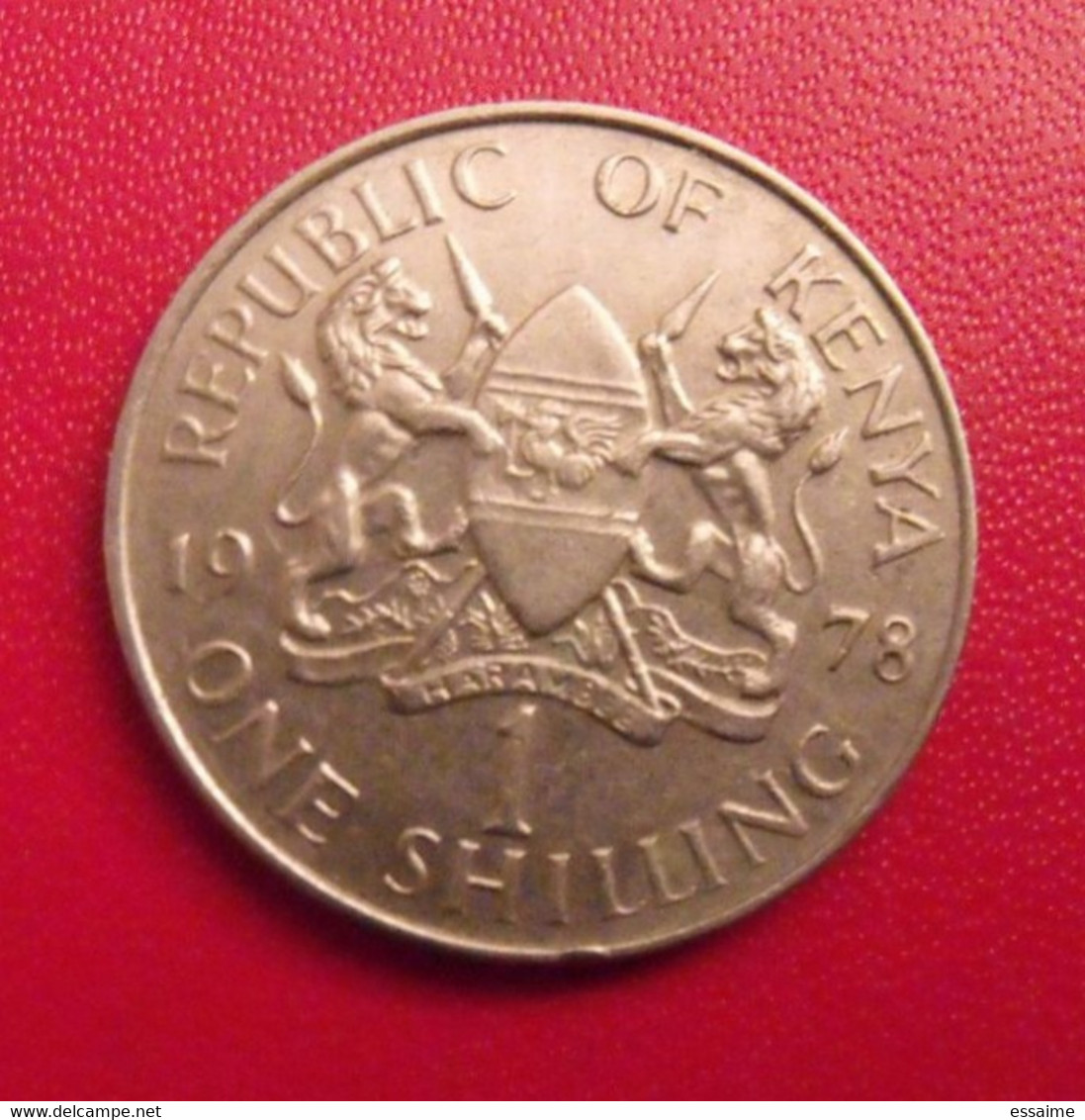 Kenya. 1 One Shilling. 1978. Kenyatta - Kenia