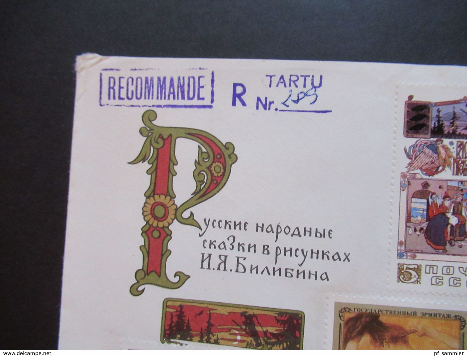 UdSSR / Estland 1984 Einscheiben Recommande Tartu Sonderbeleg / Sonderstempel Nach Hamm BRD Gesendet - Lettres & Documents