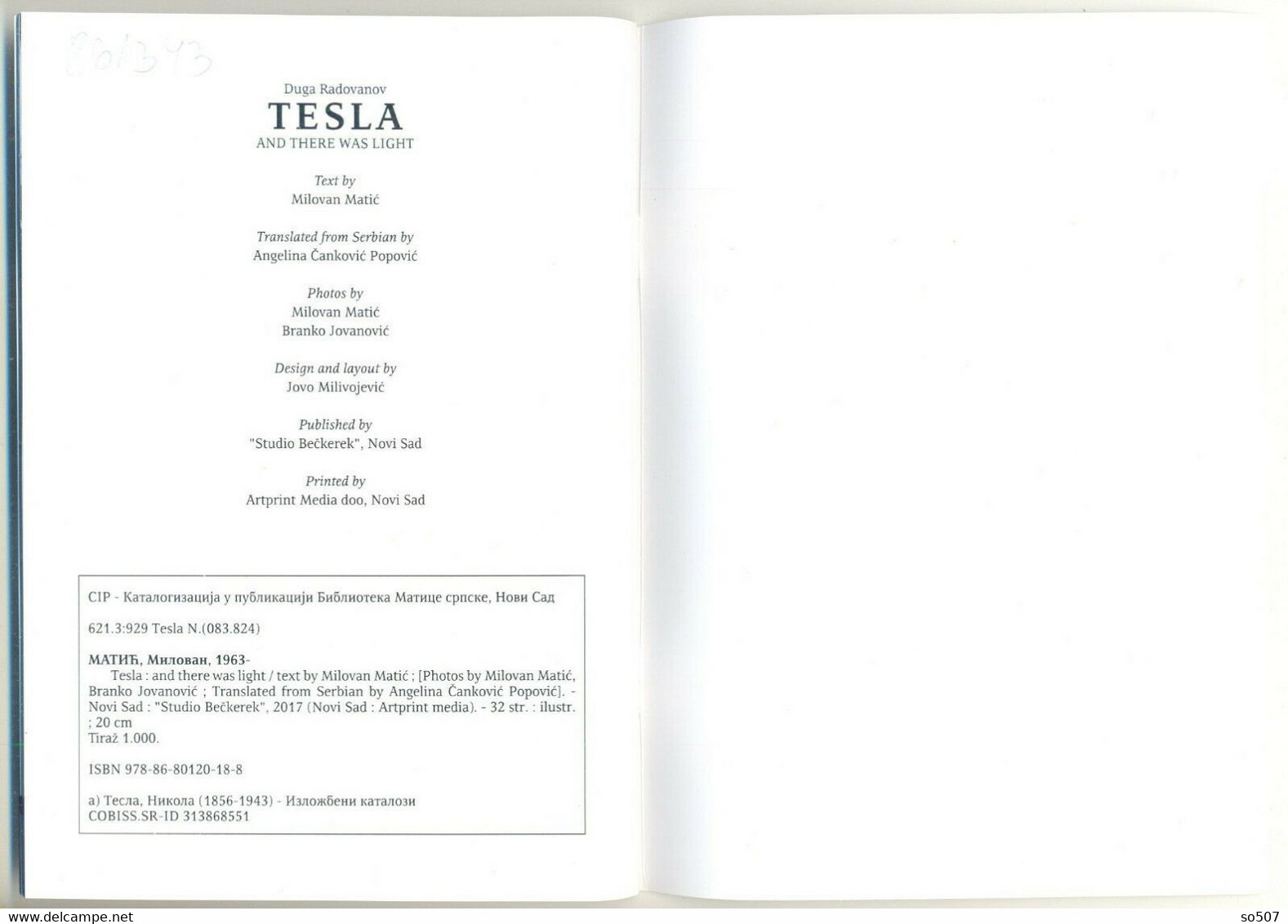 Book On English,Title-Tesla and There is Light-Life Of Nikola Tesla,Inventor,Mechanical,Electrical Engineer,Futurist