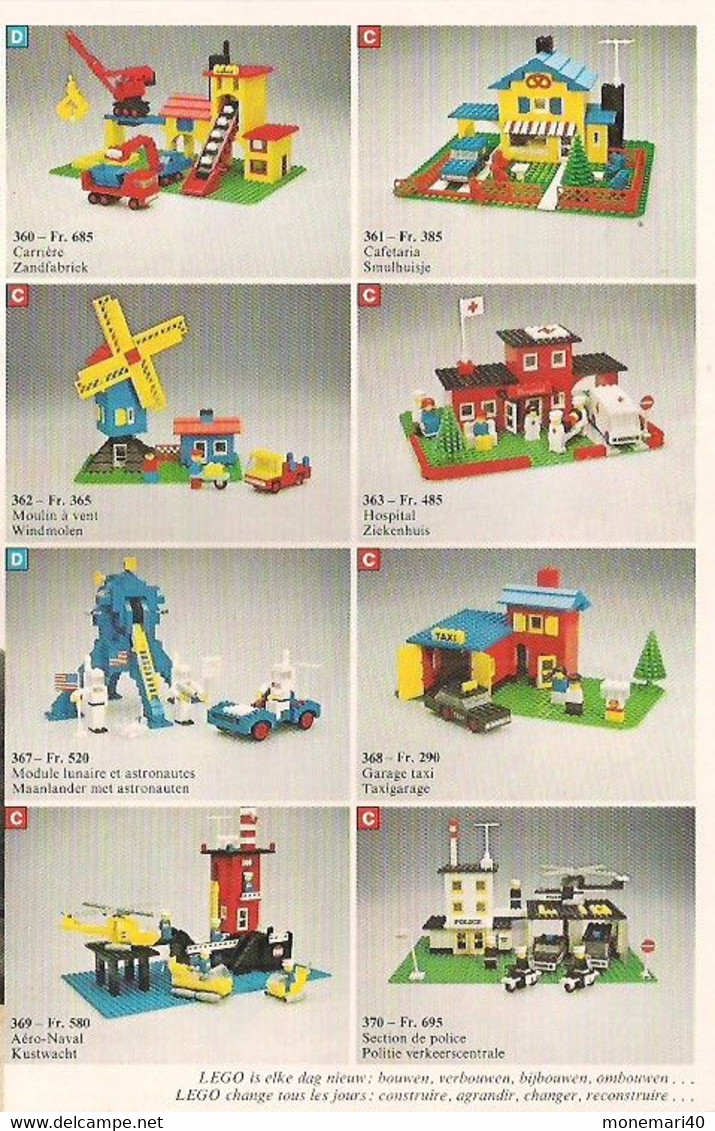 LEGO SYSTEM - CATALOGUE - GUIDE FAMILIAL - GEZINSWEGWIJZER - 1976.