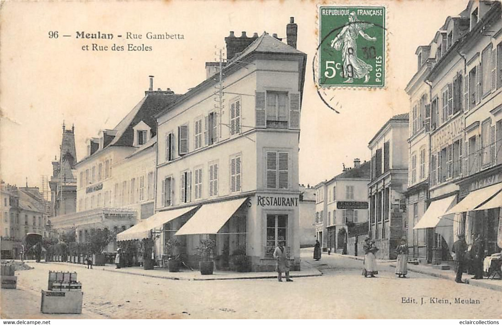 Meulan            78           Rue  Gambetta Et Rue Des Ecoles         (voir Scan) - Meulan