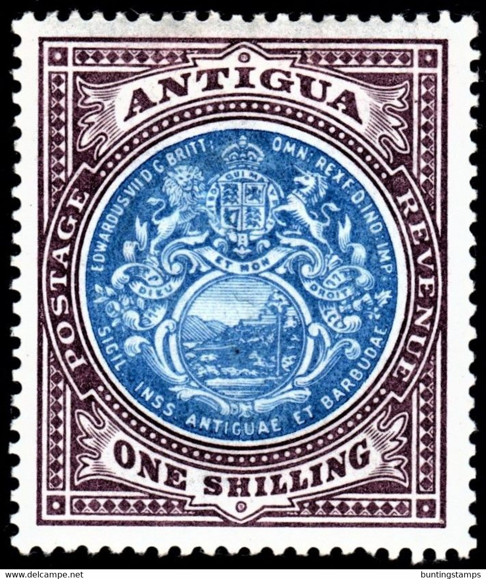 Antigua 1903 SG 37  1/= Blue And Dull Purple  Crown CC  Perf 14   Mint - 1858-1960 Kolonie Van De Kroon