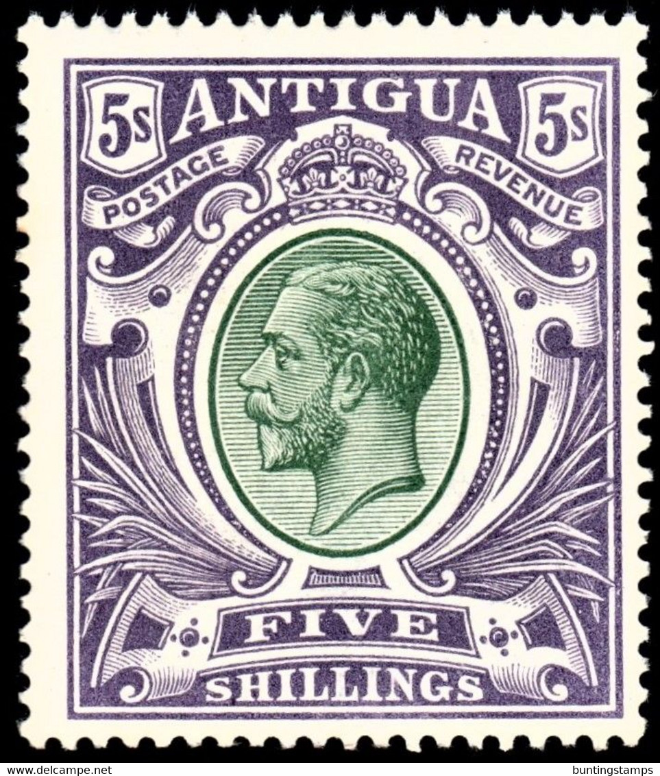 Antigua 19132 SG 51 5/= Grey-green And Violet  Mult Crown CA  Perf 14   Unmounted Mint - 1858-1960 Kolonie Van De Kroon