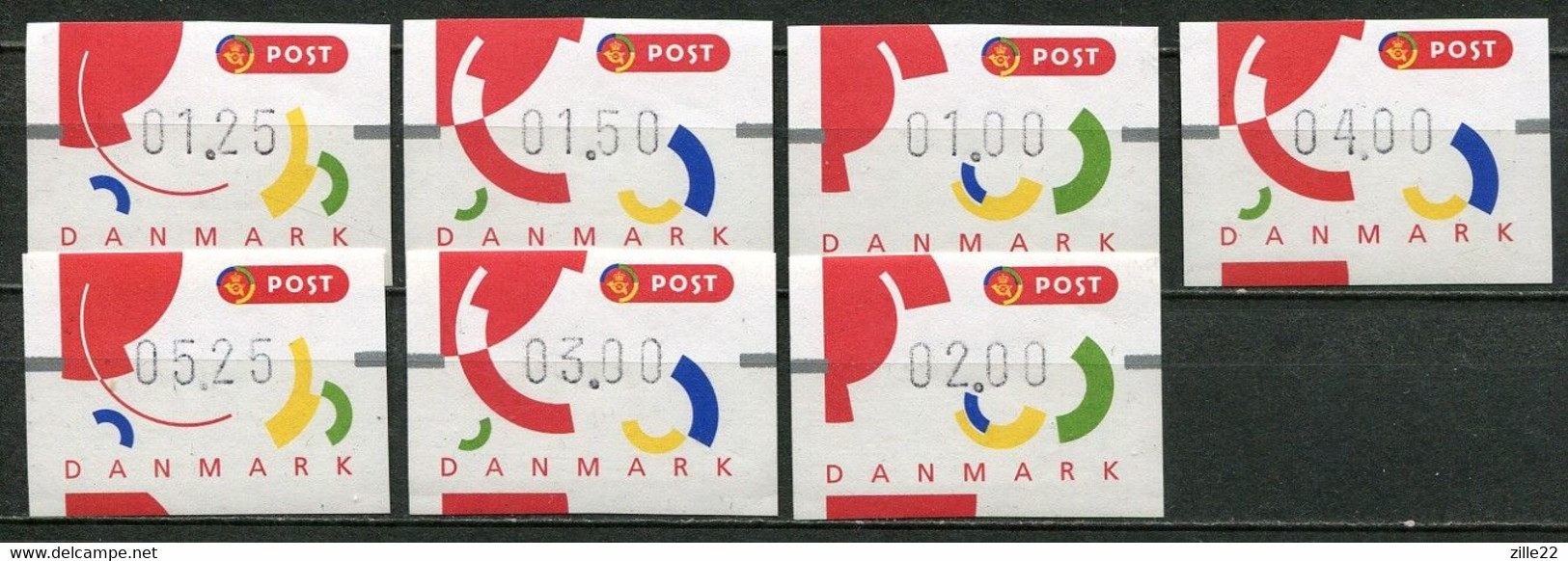 Denmark Dänemark Mi# ATM 2-4 Postfrisch/MNH - Different Values - Vignette [ATM]