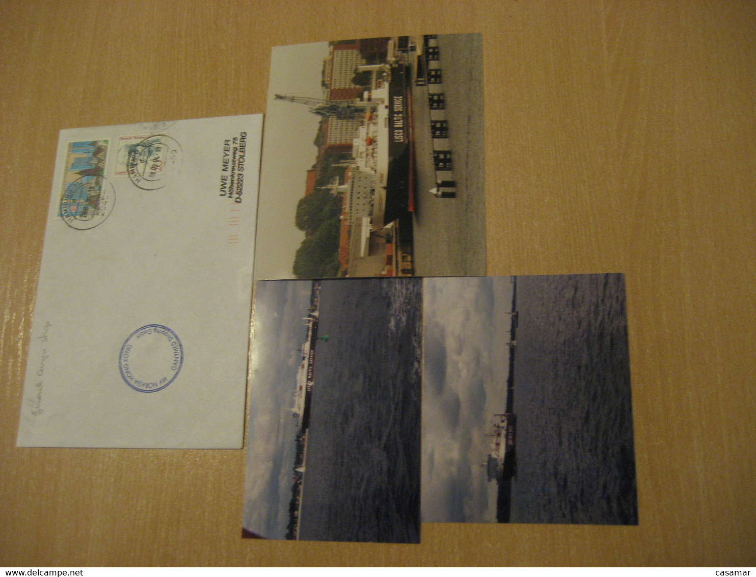 MV NORASIA HONG KONG Ganymed Shipping General Cargo Ship HAMBURG 1994 Cancel To Stolberg Germany China HONGKONG + Photo - Cartas & Documentos