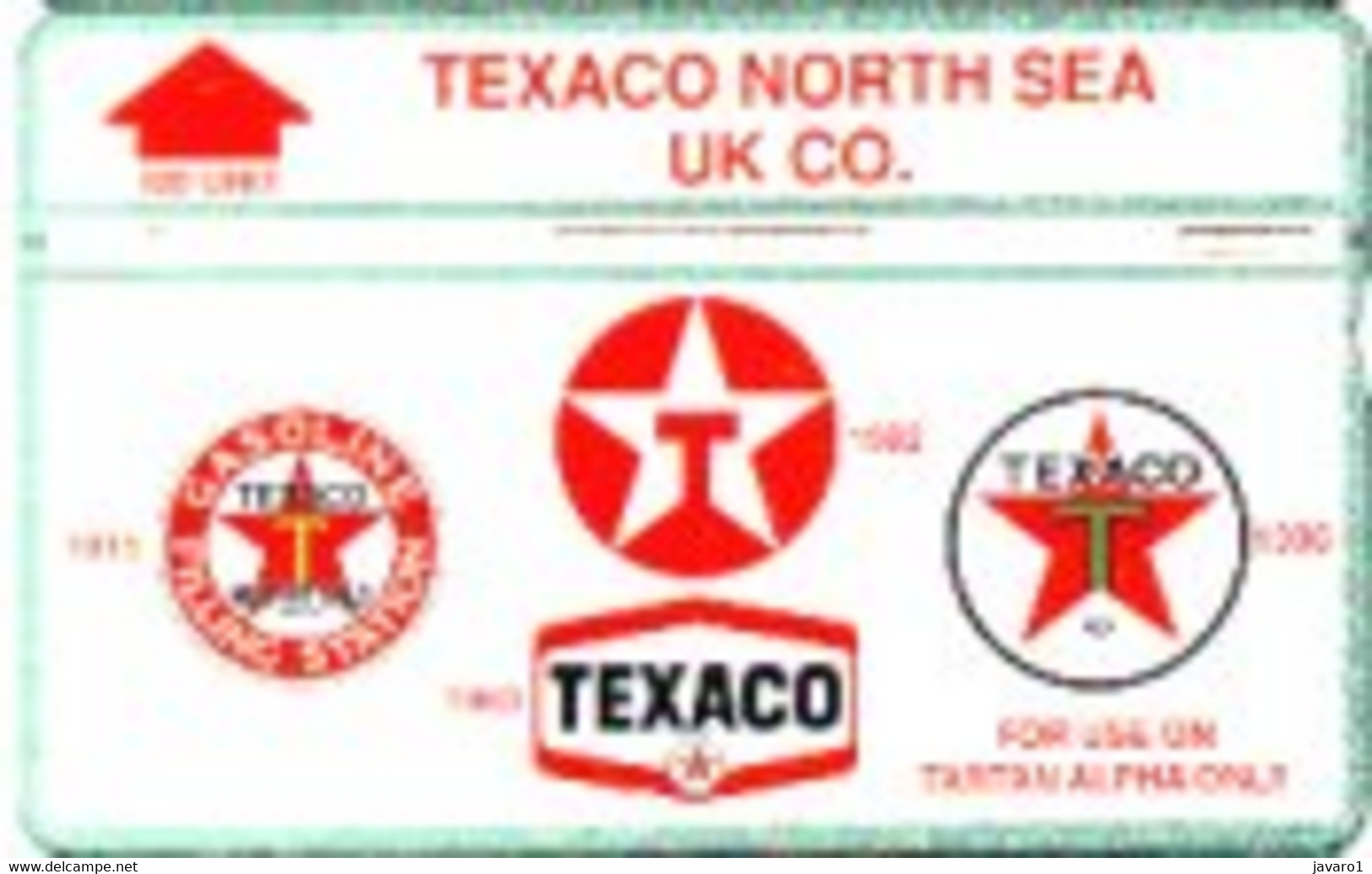 OIL-RIG : O35 100u TEXACO 3 Logo)s (for Use On Tartan Alpha) USED - [ 2] Oil Drilling Rig