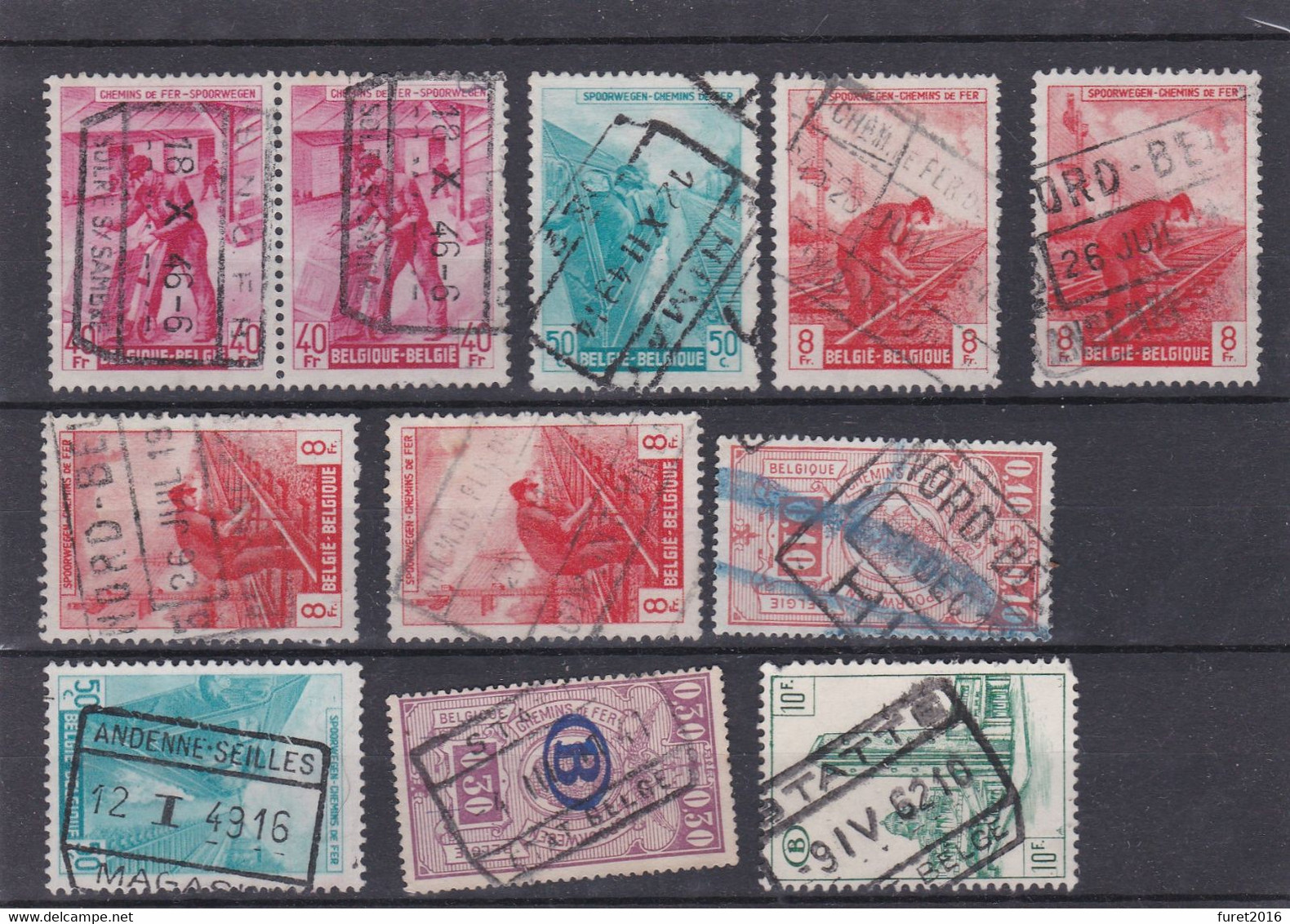 LOT DE TIMBRES NORD BELGE ET POST NORD BELGE - Nord Belge