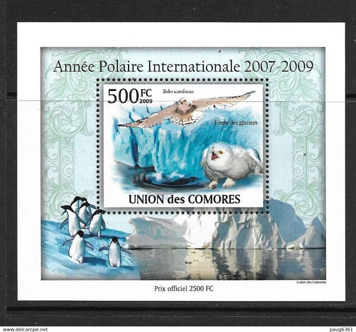 UNION DES COMORES 2010 ANNEE POLAIRE  YVERT N°1905   NEUF MNH** - International Polar Year