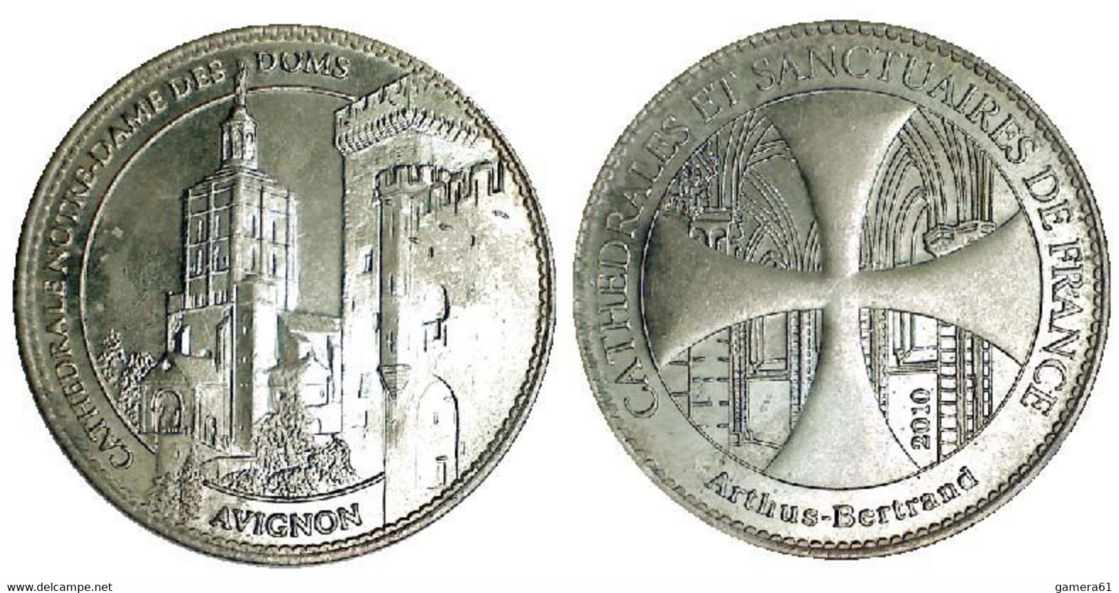 04497 GETTONE TOKEN JETON FICHA AVIGNON CATHEDRALE NOTRE DAME DES DOMS 2010 - 2010