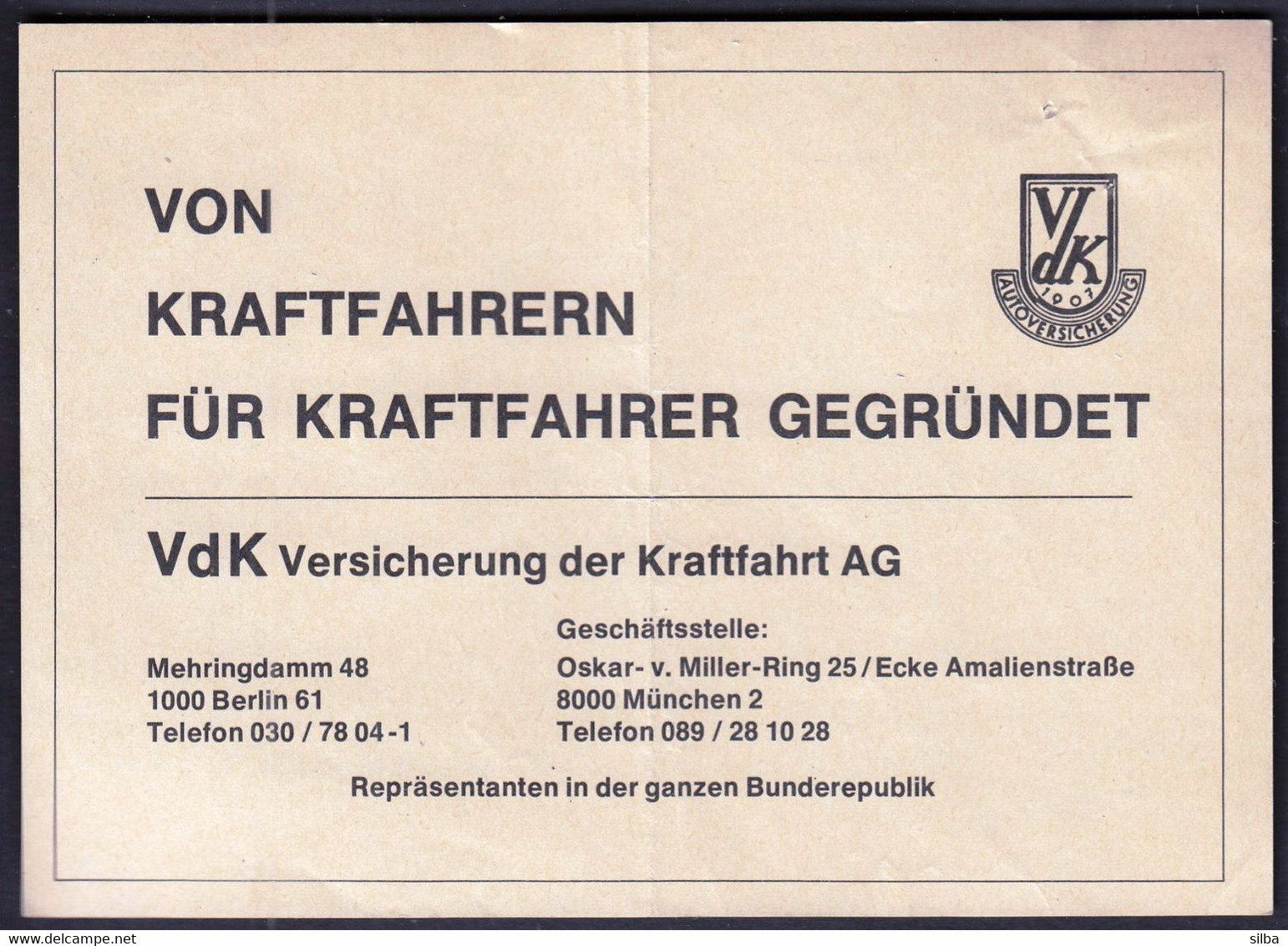 Germany Munich 1979 / Taxi Quittung / Invoice - Verkehr & Transport