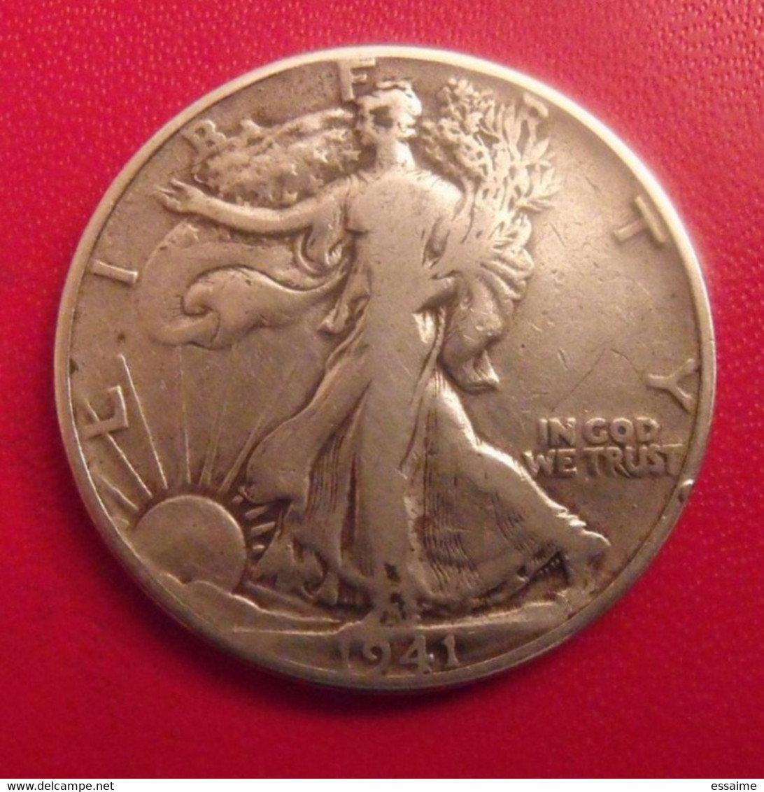 USA. United States Of America. Half Dollar 1941 - 1916-1947: Liberty Walking