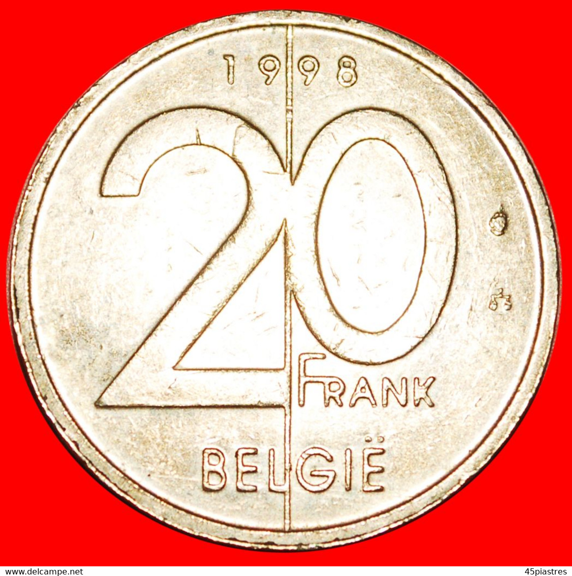 • DUTCH LEGEND (1994-2001): BELGIUM ★ 20 FRANCS 1998 NOT MEDAL ALIGNMENT! LOW START★ NO RESERVE! - Non Classés