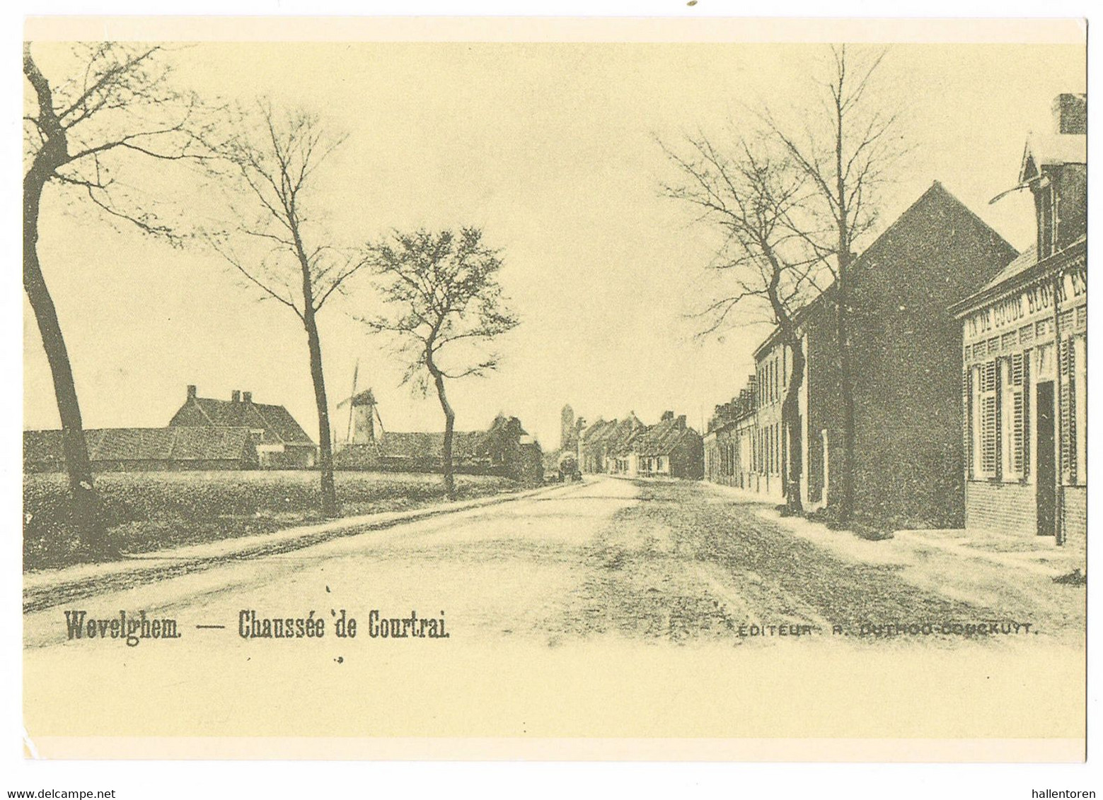 Wevelgem: Kortrijkstraat Vóór 1900 ( 2 Scans) - Wevelgem