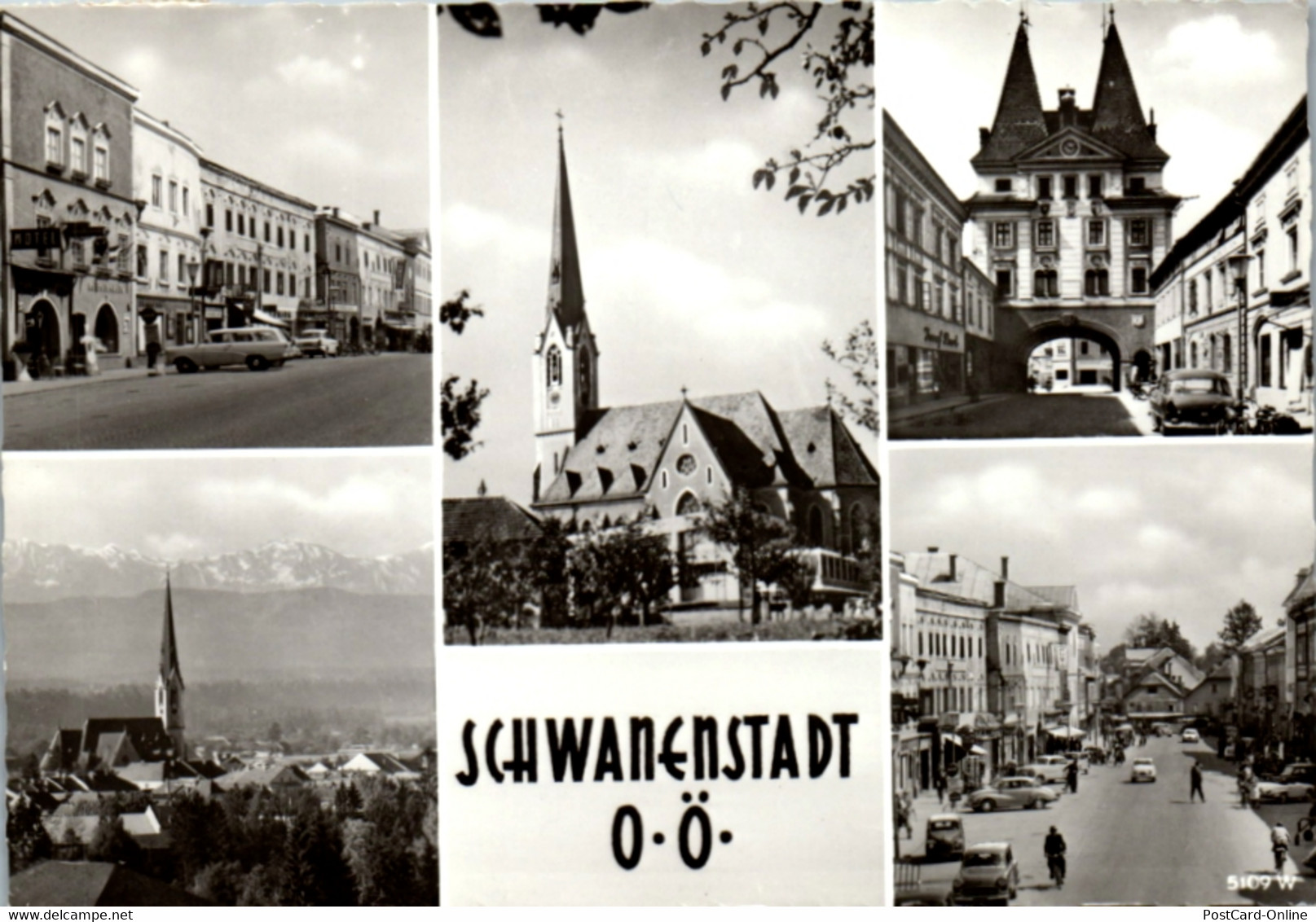 5415  - Oberösterreich , Schwanenstadt , Mehrbildkarte - Gelaufen 1964 - Vöcklabruck