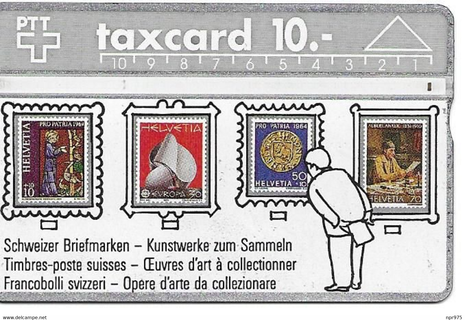Telecard   Taxe Card Timbres 10 Suisse - Stamps & Coins