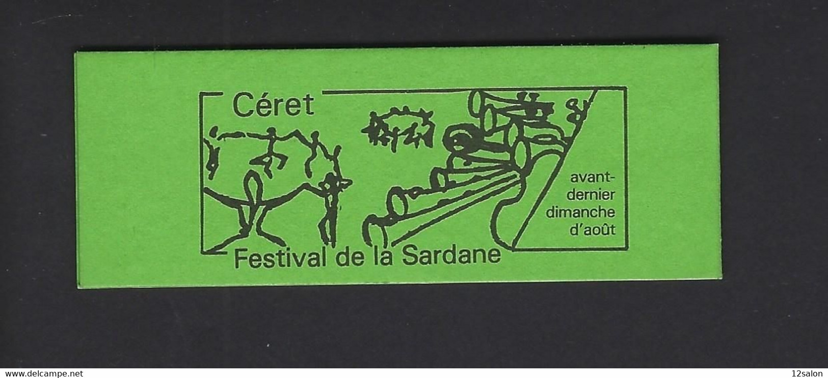 CARNET PRIVE MARIANNE BRIAT CERET EXPOSITION PHILATELIQUE 1992 FESTIVAL DE LA SARDANE THEME MUSIQUE DANSE - Altri & Non Classificati