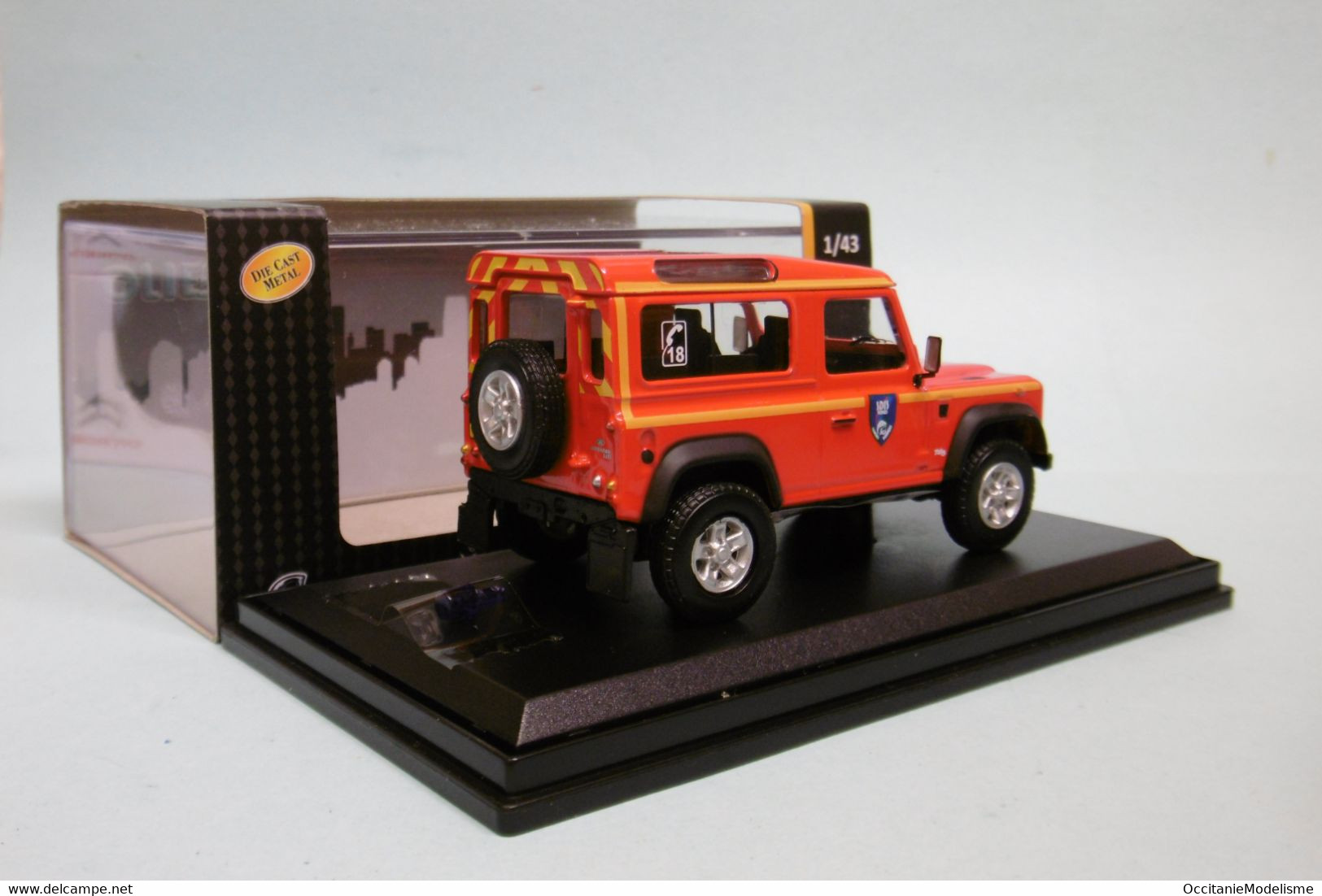 Cararama / Oliex - LAND ROVER DEFENDER POMPIERS SDIS Vosges Neuf NBO 1/43 - Cararama (Oliex)