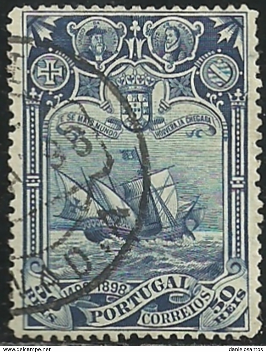 Portugal 1898 Vasco Da Gama 4º Cent Descoberta Caminho Maritimo Para A India Cancel - Sonstige & Ohne Zuordnung