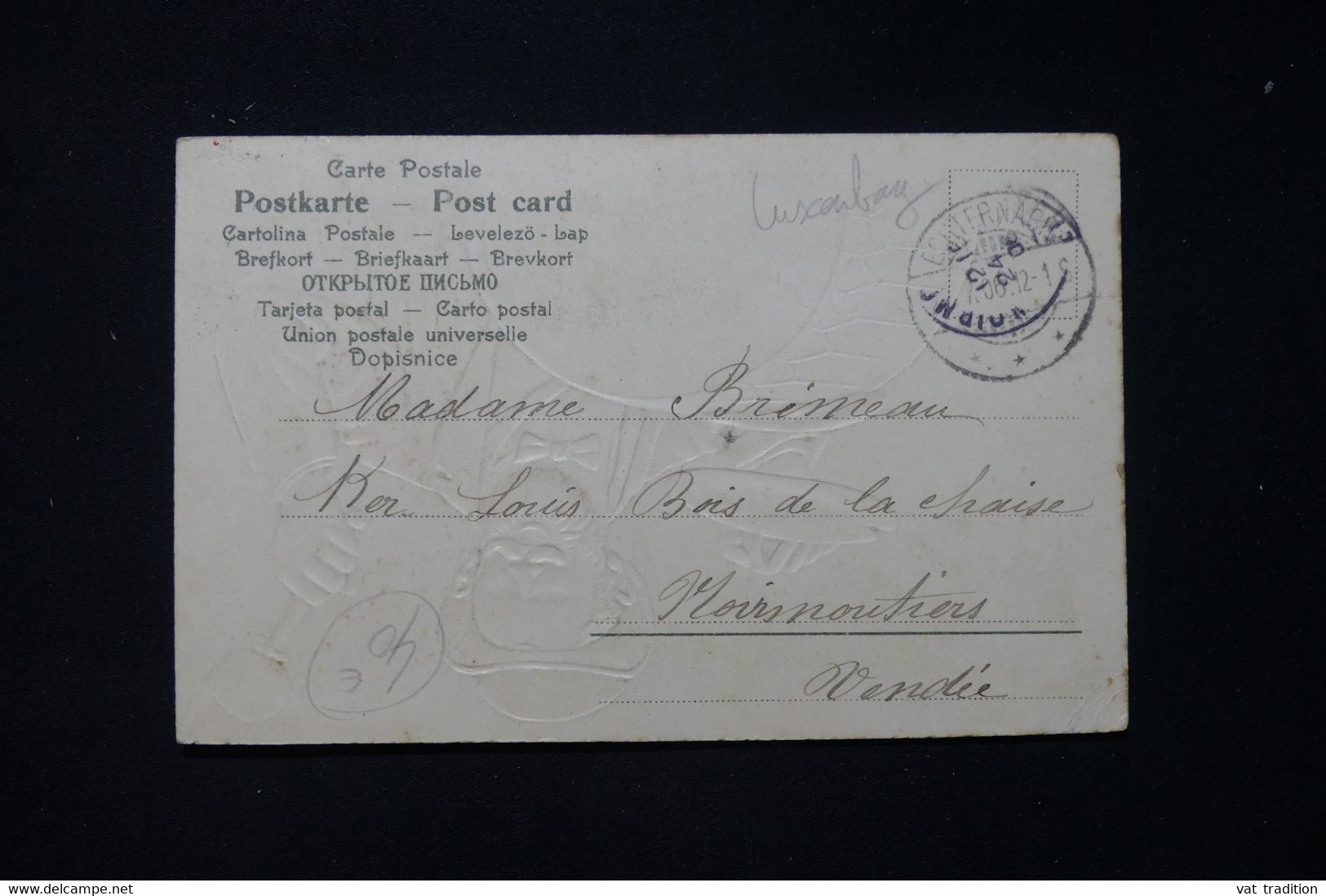 LUXEMBOURG - Affranchissement De Echternach Sur Carte Postale En 1906 Pour La France - L 87312 - 1895 Adolphe De Profil