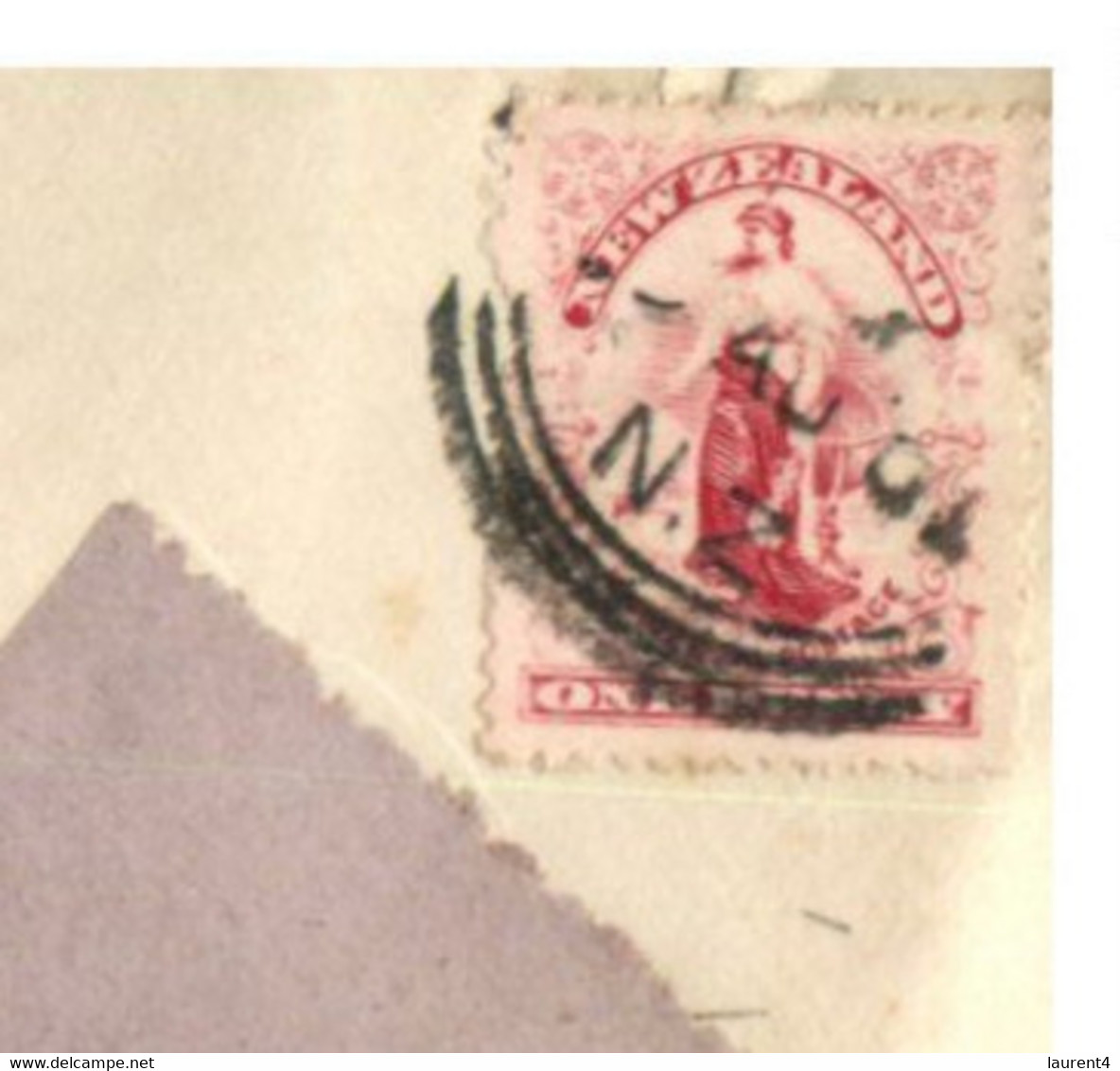 (HH 11) VERY OLD - New Zealand Letter Posted To Tasmania - 1903 - Covers & Documents