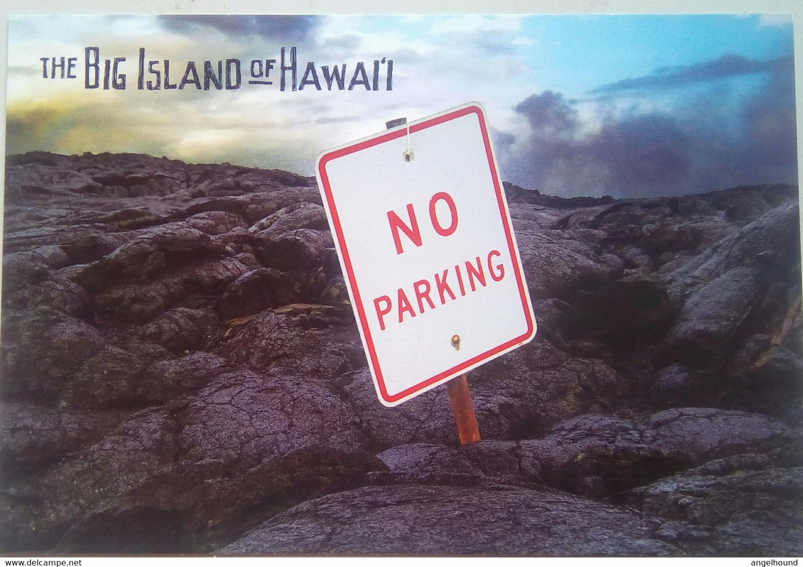 Lava Sign ( Map Of Hawaii On Reverse ) - Big Island Of Hawaii