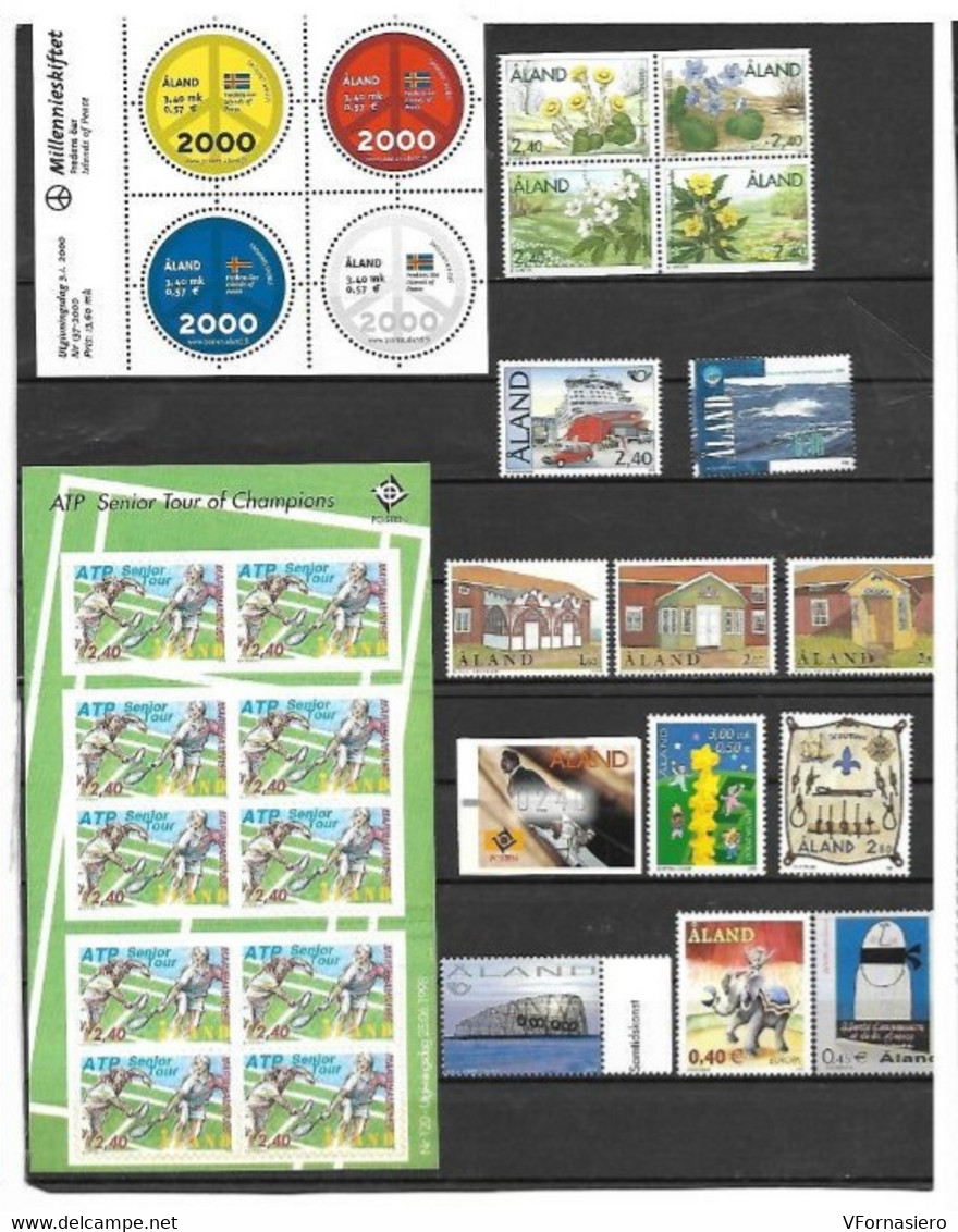 ALAND **1994/2001 LOTTO SERIE VARIE COMPLETE - Verzamelingen & Reeksen