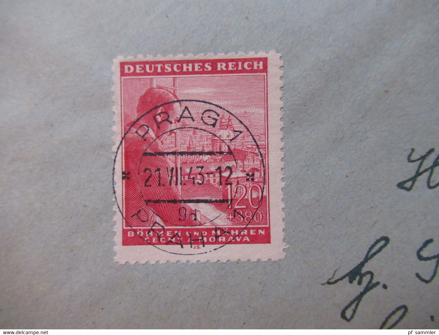Böhmen Und Mähren 1943 Hitler Geburtstag Nr. 126 / 127 Sauber Gestempelt Prag 1 21.7.1943 Sammlerbeleg - Covers & Documents