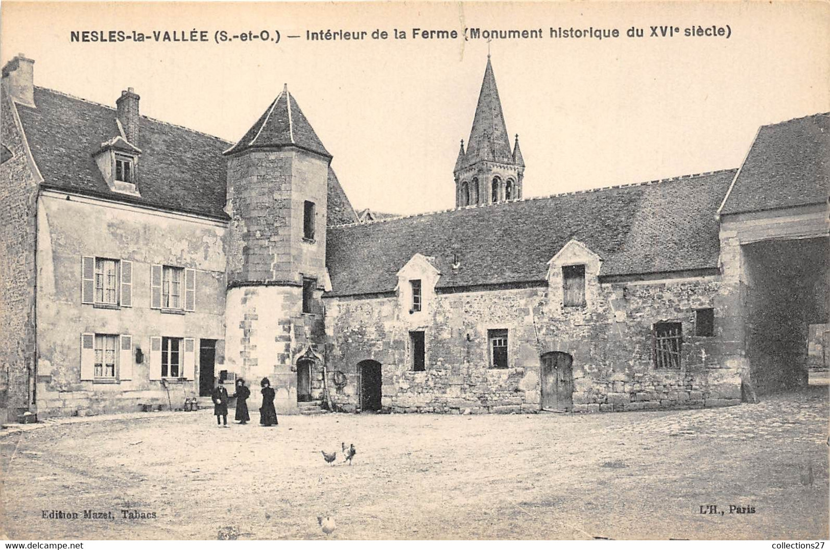 95-NESLES-LA-VALLEE- INTERIEUR DE LA FERME ( MoNUMENT HISTORIQUE DU XVIeS ) - Nesles-la-Vallée