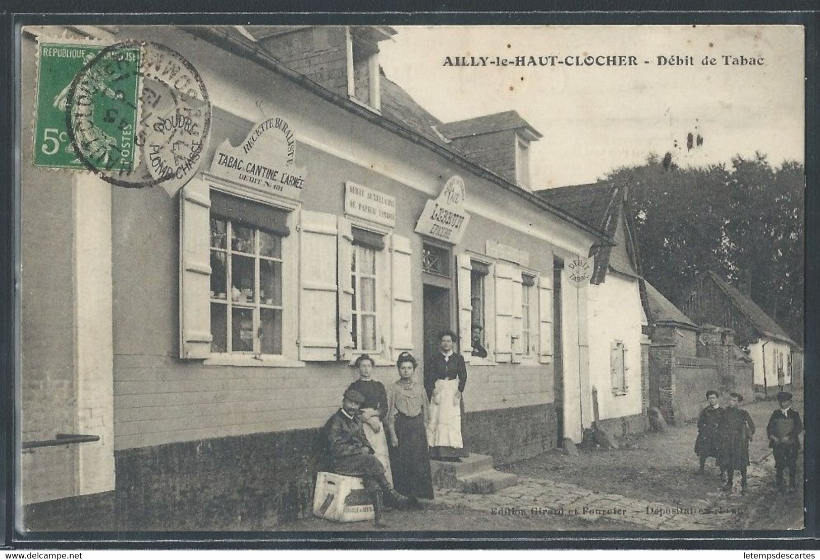 CPA 80 - Ailly-le-Haut-Clocher, Débit De Tabac - Ailly Le Haut Clocher