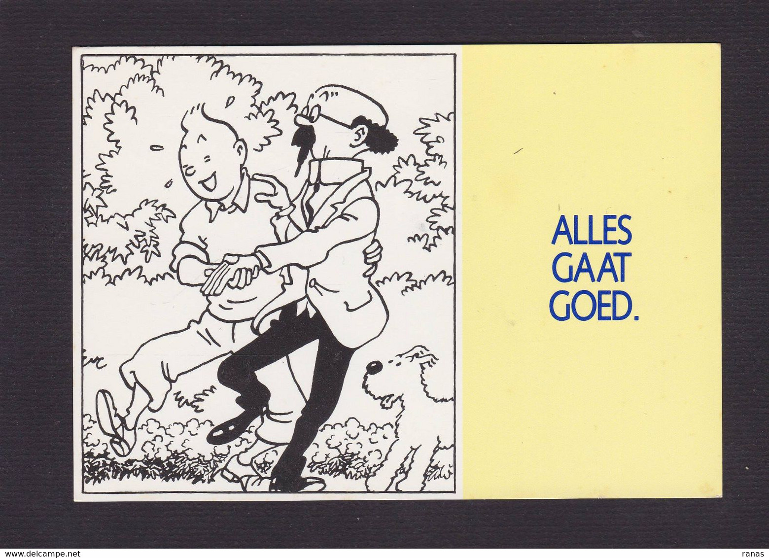 CPM Hergé Tintin Voir Scan Du Dos - Comics