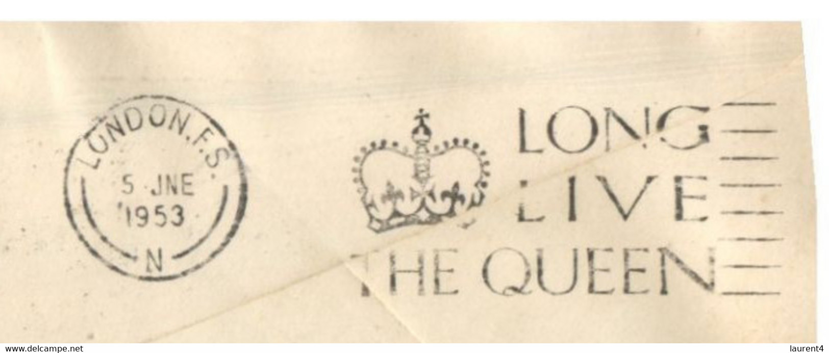 (HH 22) New Zealand To Hamilton Via London - FDC Cover - Queen Elizabeth II Coronation Set Of Stamps - Lettres & Documents