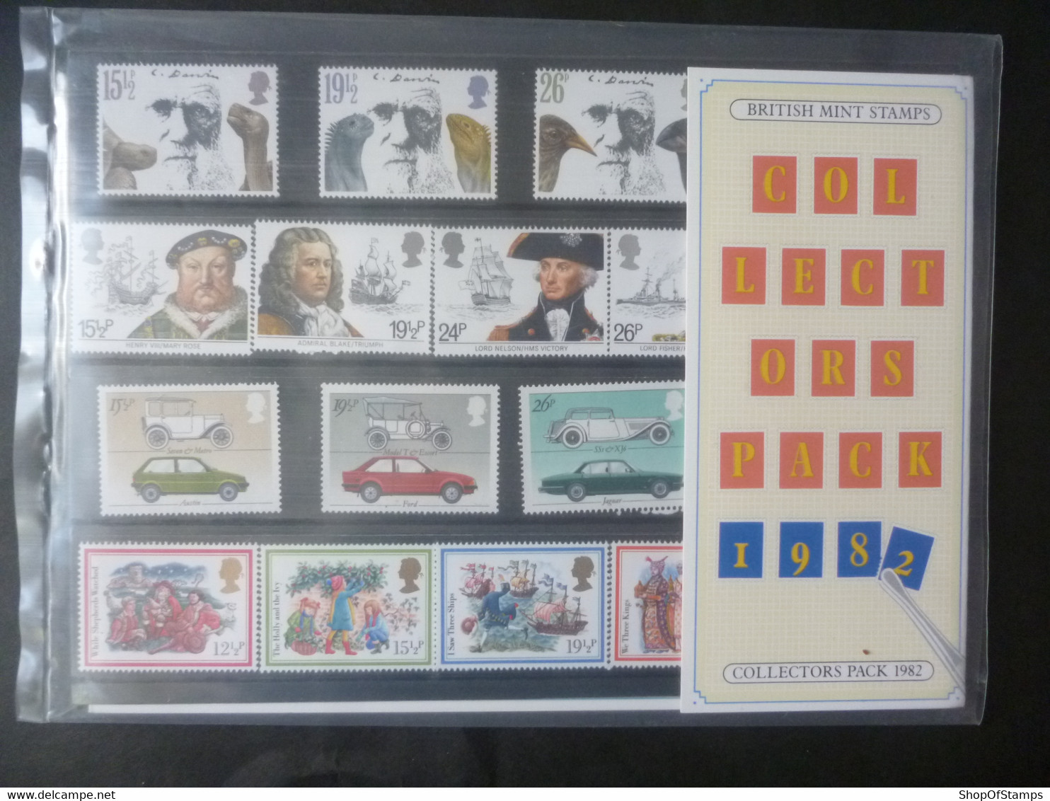 GREAT BRITAIN 1982 YEAR PACK From GPO - Sheets, Plate Blocks & Multiples