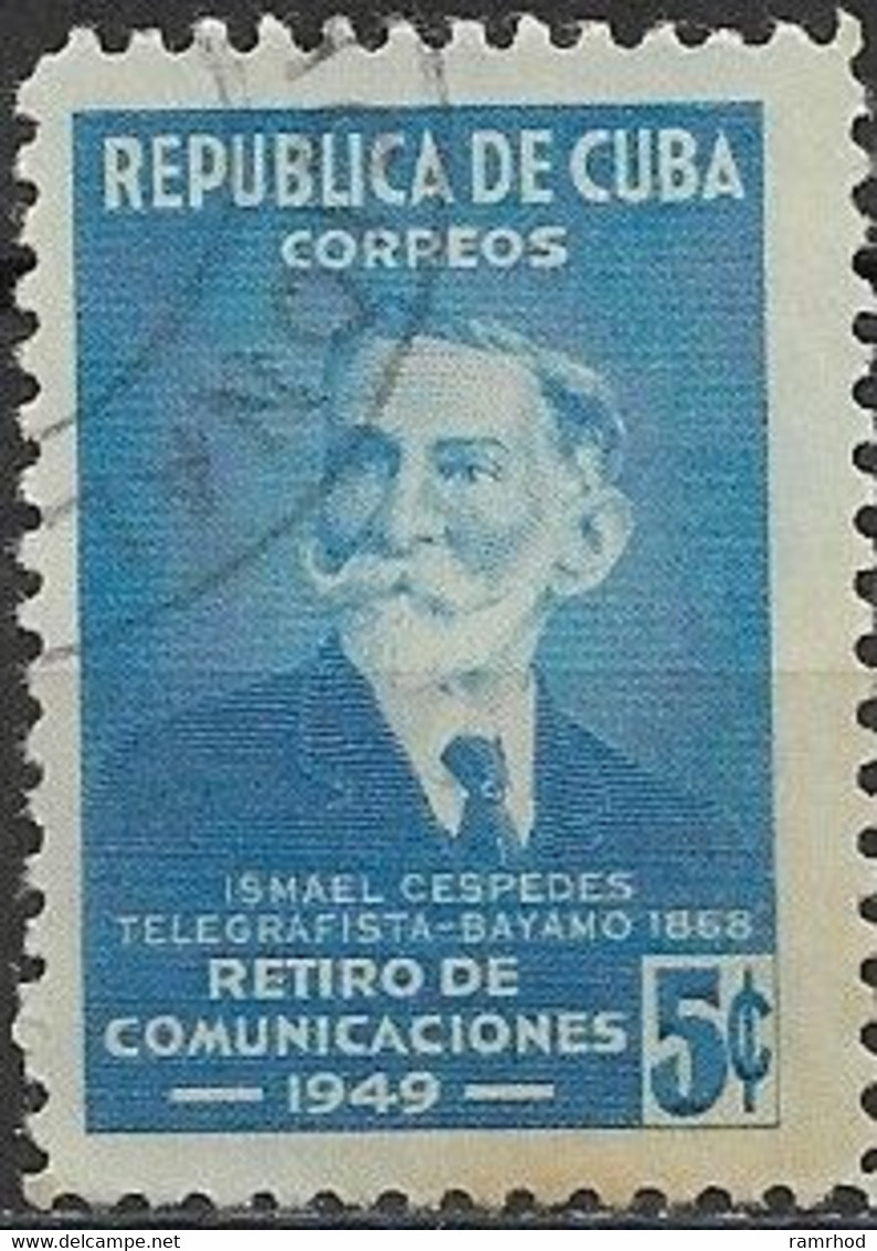 1949 Postal Employees' Retirement Fund - 5c - Ismael Cespedes FU - Oblitérés