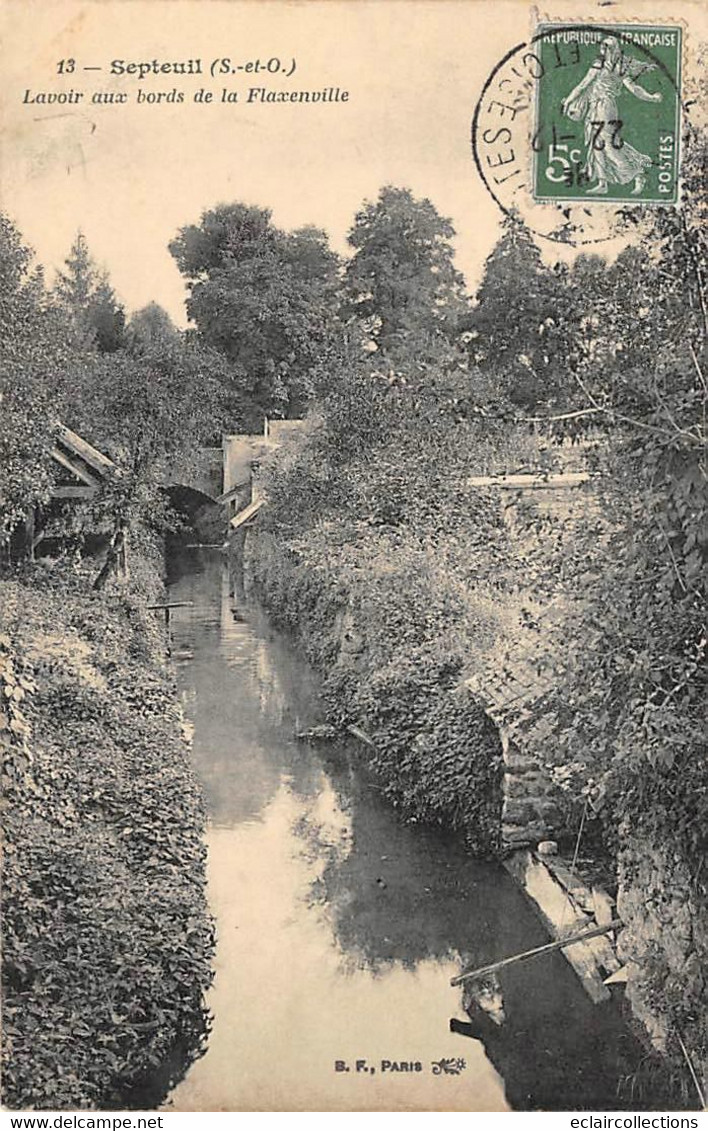 Septeuil            78           Lavoir Aux Bords De La Flaxenville   Voir Scan) - Septeuil