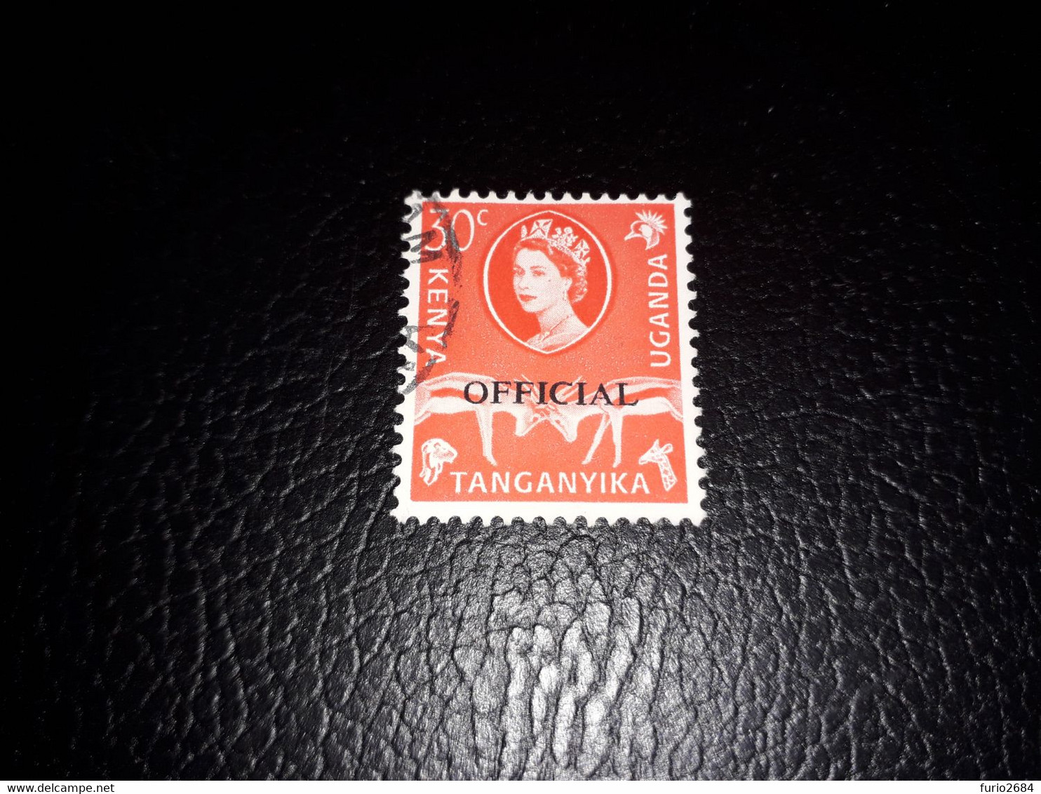 A8MIX12 COLONIE INGLES UGANDA TANGANYICA KENYA QUEEN ELIZABETH OVERPRINT OFFICIAL 10 C. "XO" - Other & Unclassified