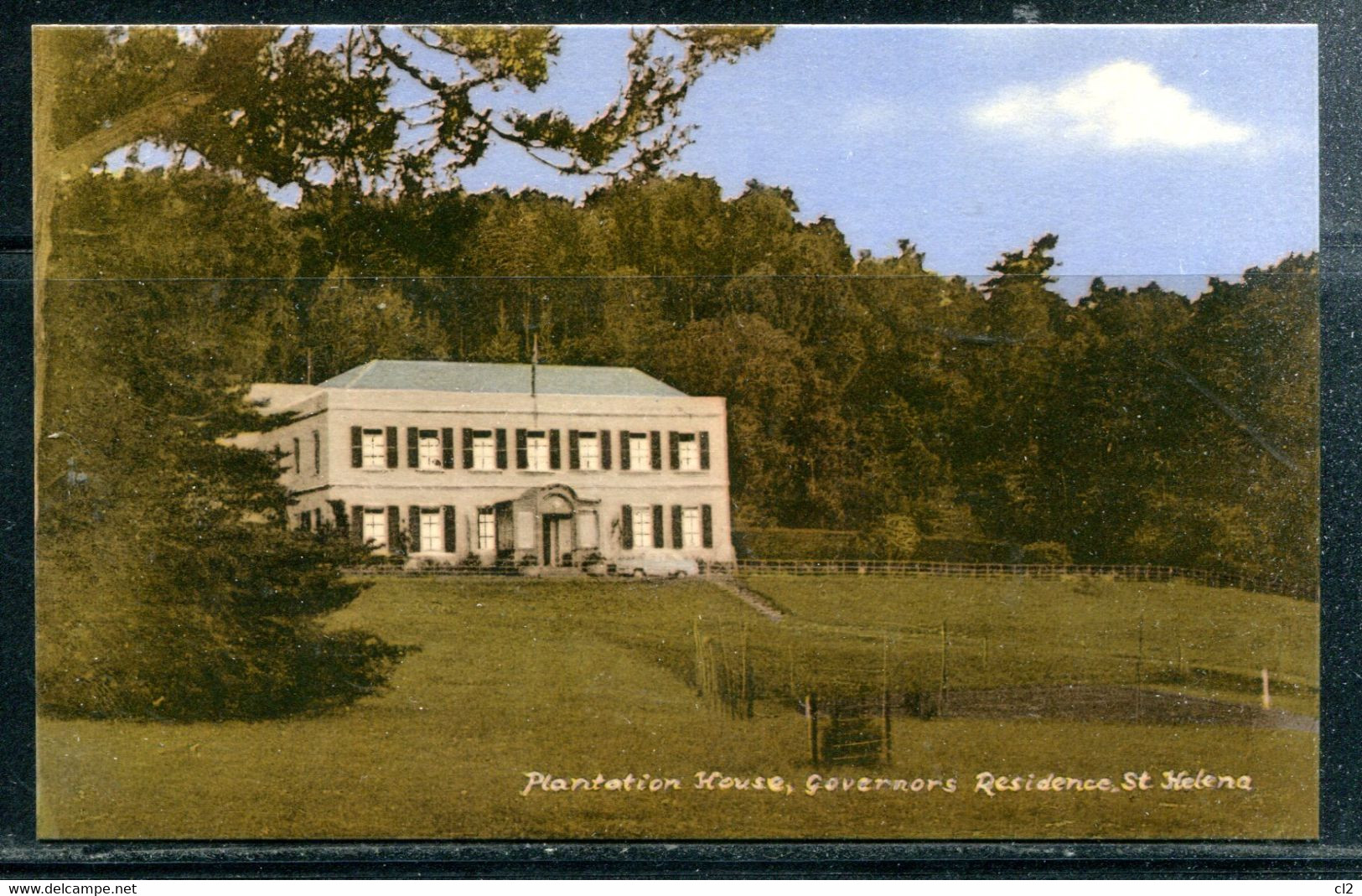 SAINTE HELENE - St. HELENA - Plantation House, Governor's Residence (carte Vierge) - Saint Helena Island