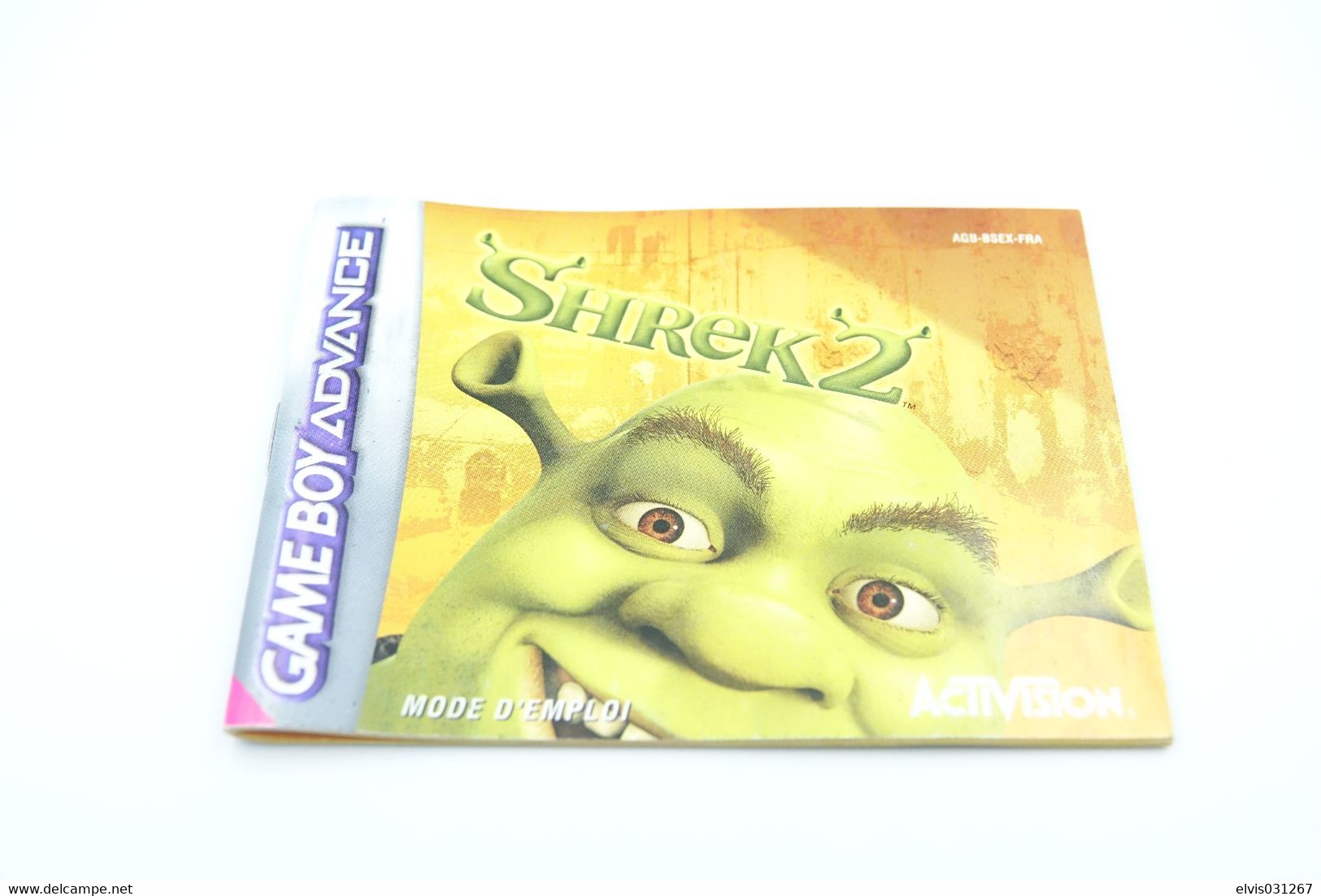 NINTENDO GAMEBOY ADVANCE: SHREK 2 WITH BOOKLET - ACTIVISION - 2004 - Game Boy Advance