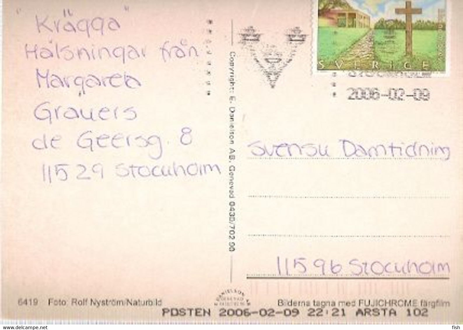 Sweden & Marcofilia, Sverige, Moose, Stockholm 2009 (6419) - Cartas & Documentos