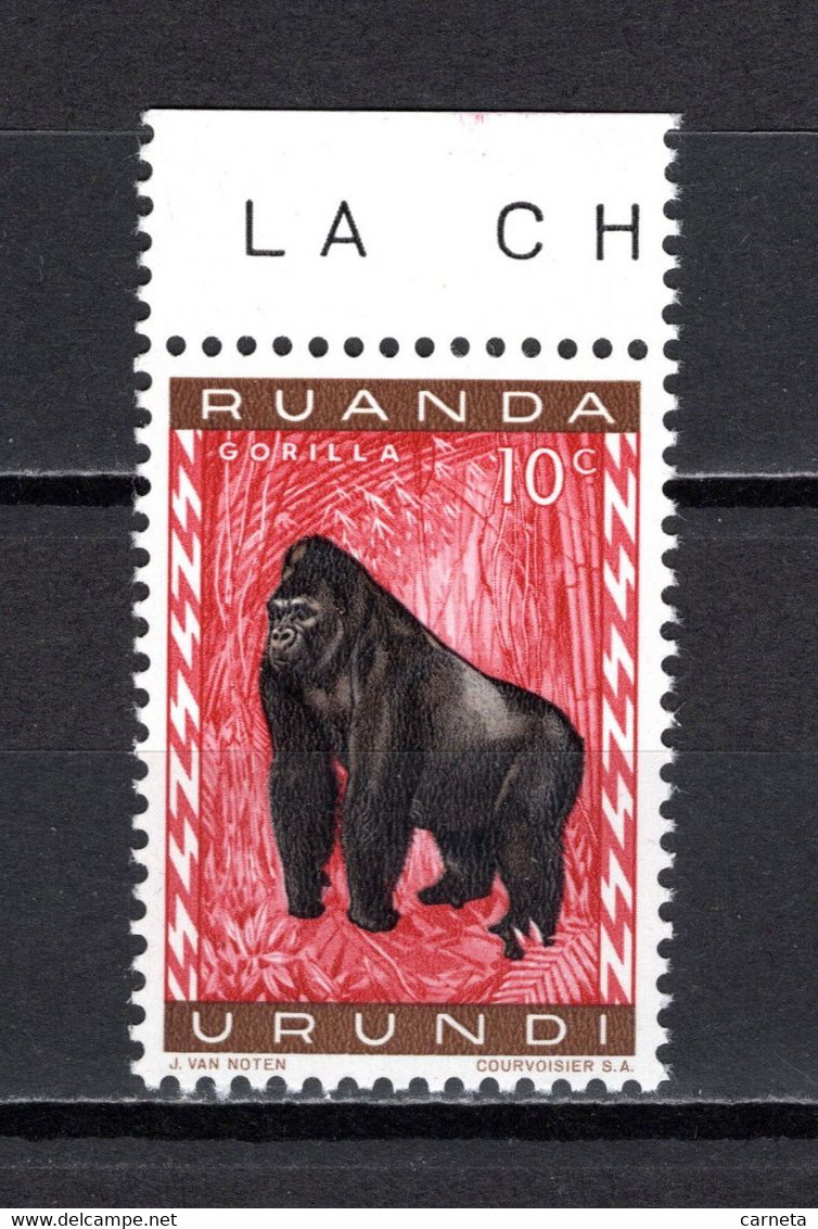 RUANDA-URUNDI   N° 205   NEUF SANS CHARNIERE   COTE 0.15€   SINGE ANIMAUX - Unused Stamps