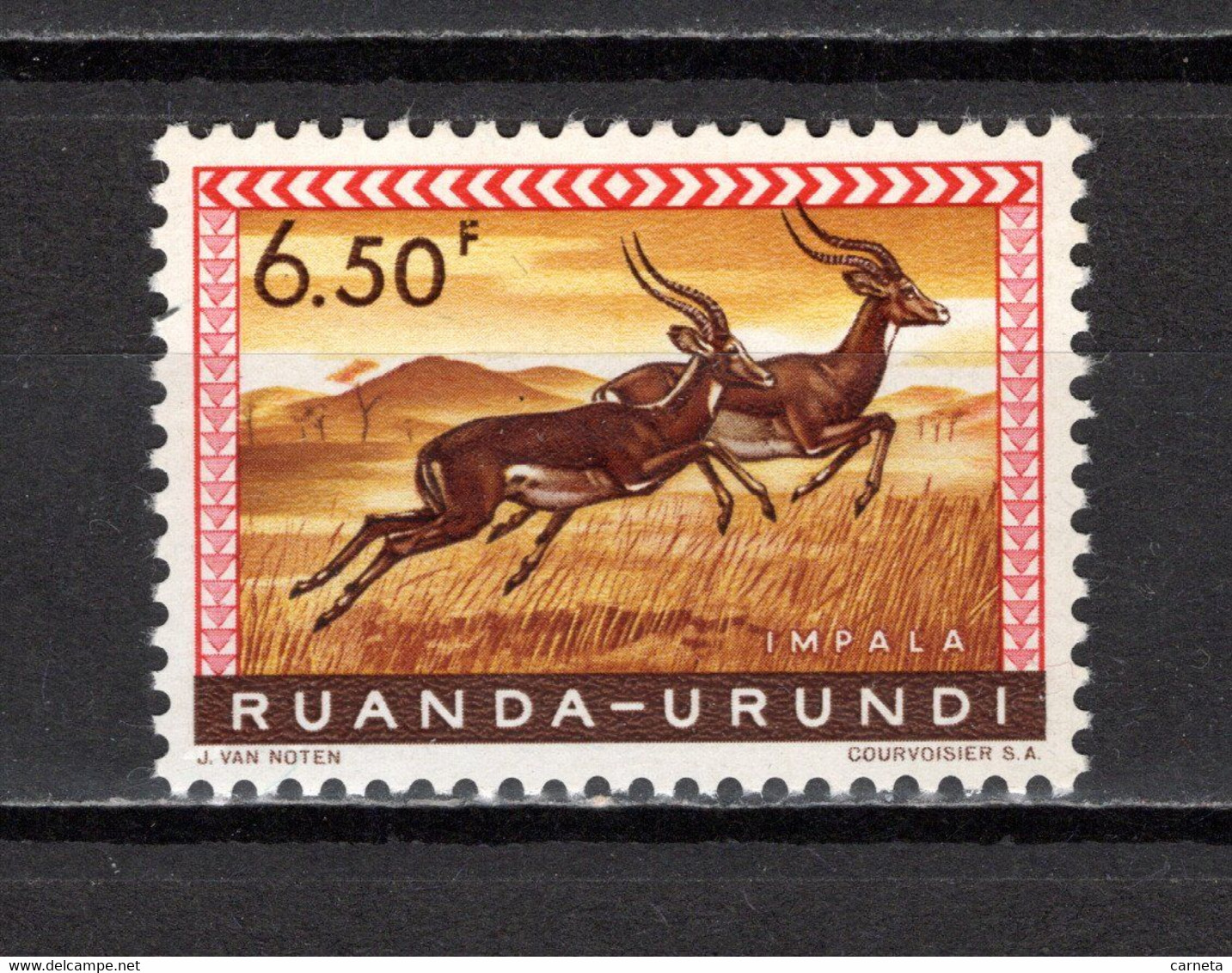 RUANDA-URUNDI   N° 214    NEUF AVEC CHARNIERE   COTE 0.50€    ANIMAUX - Unused Stamps