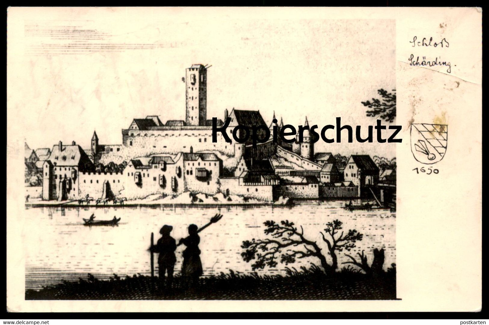 ALTE POSTKARTE SCHLOSS SCHÄRDING 1650 OBERÖSTERREICH Österreich Austria Autriche Castle Ansichtskarte AK Postcard Cpa - Schärding