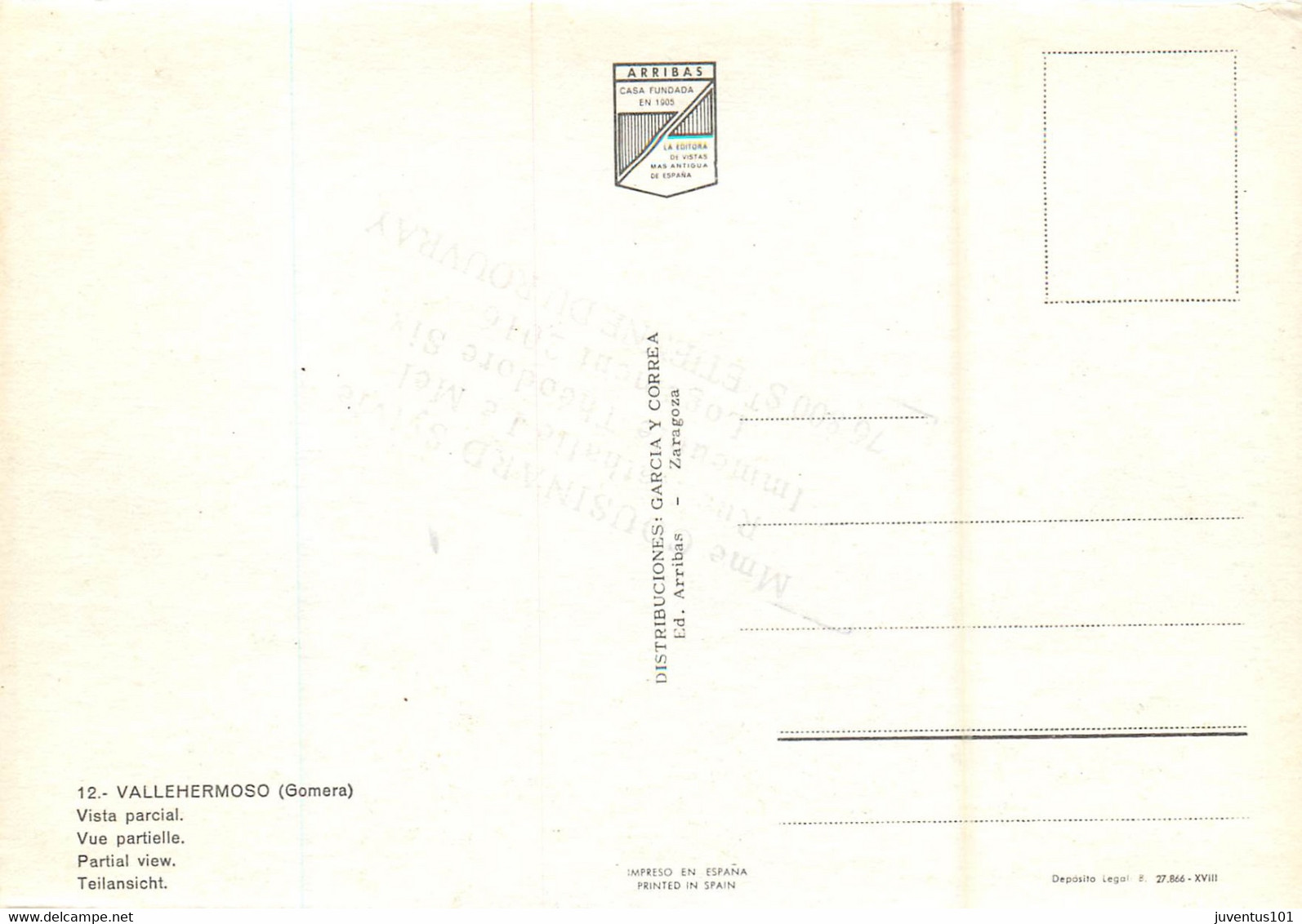 CPSM Gomera-Vallehermoso    L303 - Gomera