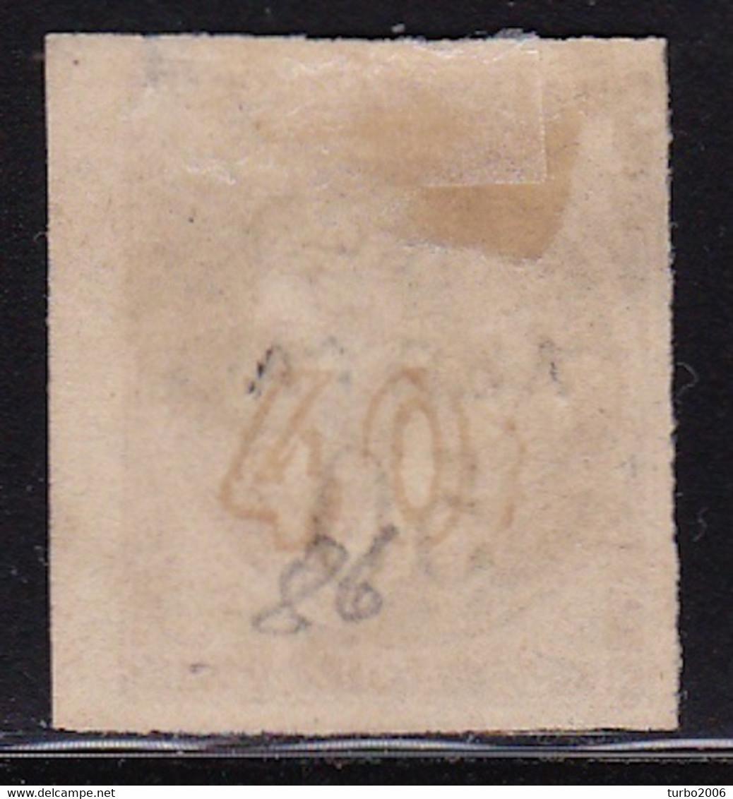 GREECE 1900 Overprints On Large Hermes Head SMALL SPACE 1½ Mm Marginal 50 L  / 40 L Grey Flesh Narrow "0" Vl. 147 A - Usados