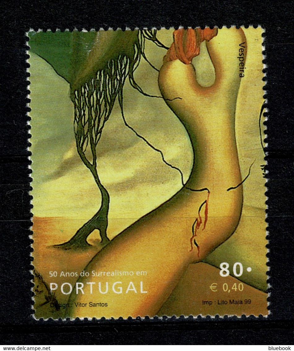 Ref 1463  - Portugal 1999 - 80c - Used Stamp SG 2727 - Surrealism Art - Vespeira - Oblitérés