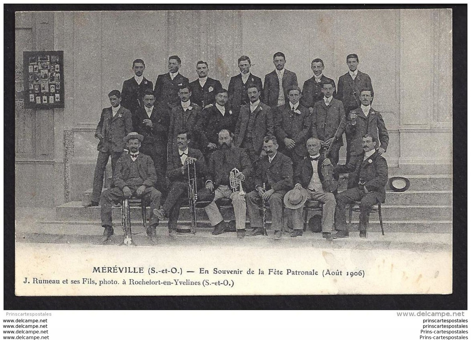 CPA 91 Méréville En Souvenir De La Fête Patronales - Mereville