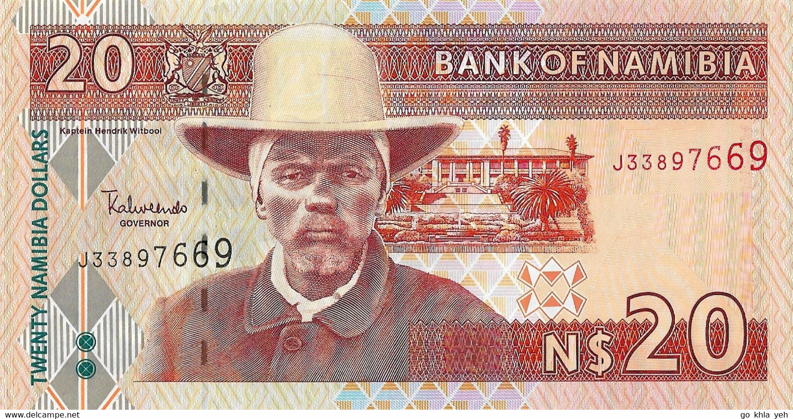 NAMIBIE 2002 20 Dollar -  P.06b   Neuf  UNC - Namibie