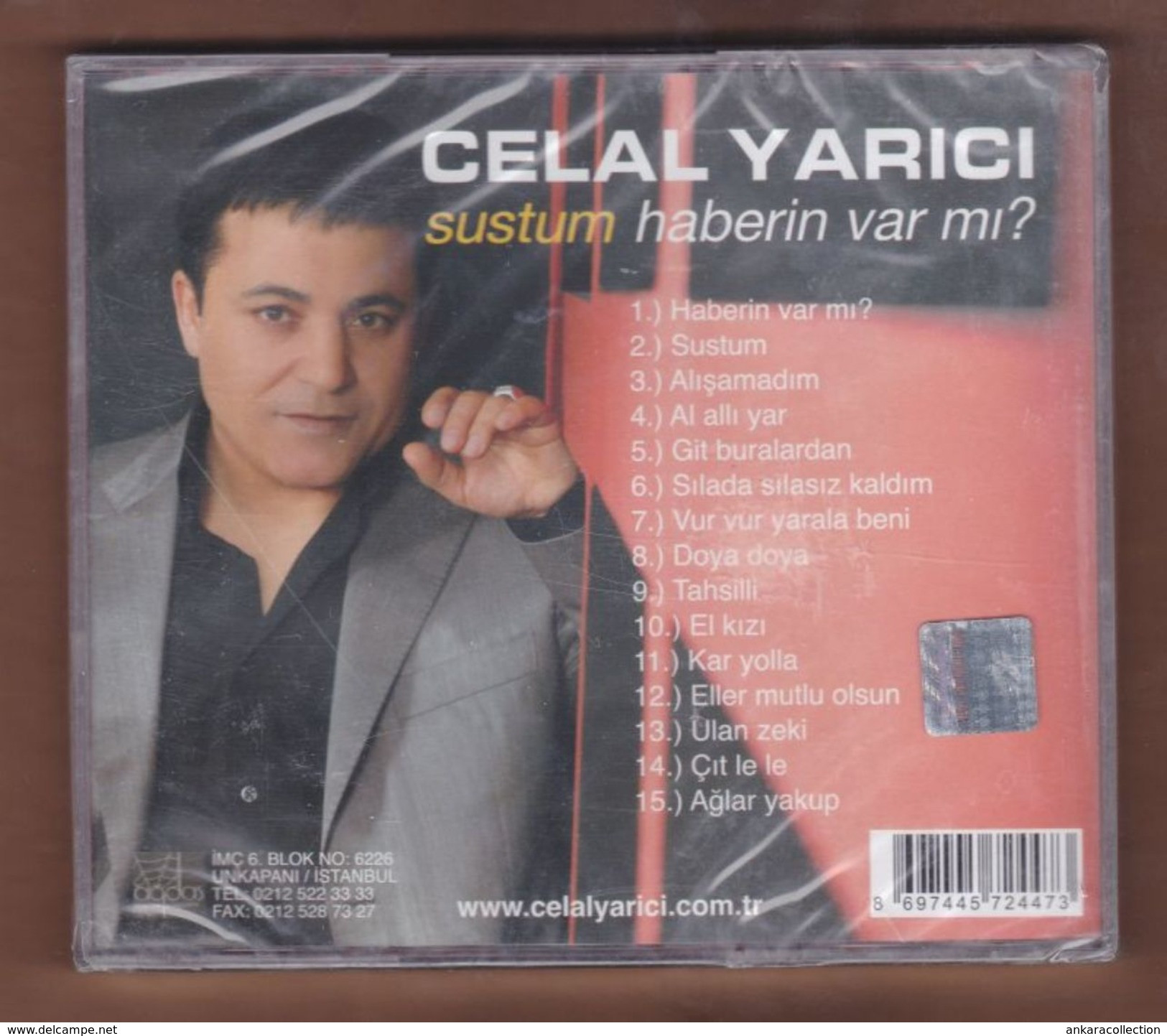 AC -  Celal Yarıcı Sustum Haberin Var Mı ? BRAND NEW TURKISH MUSIC CD - World Music