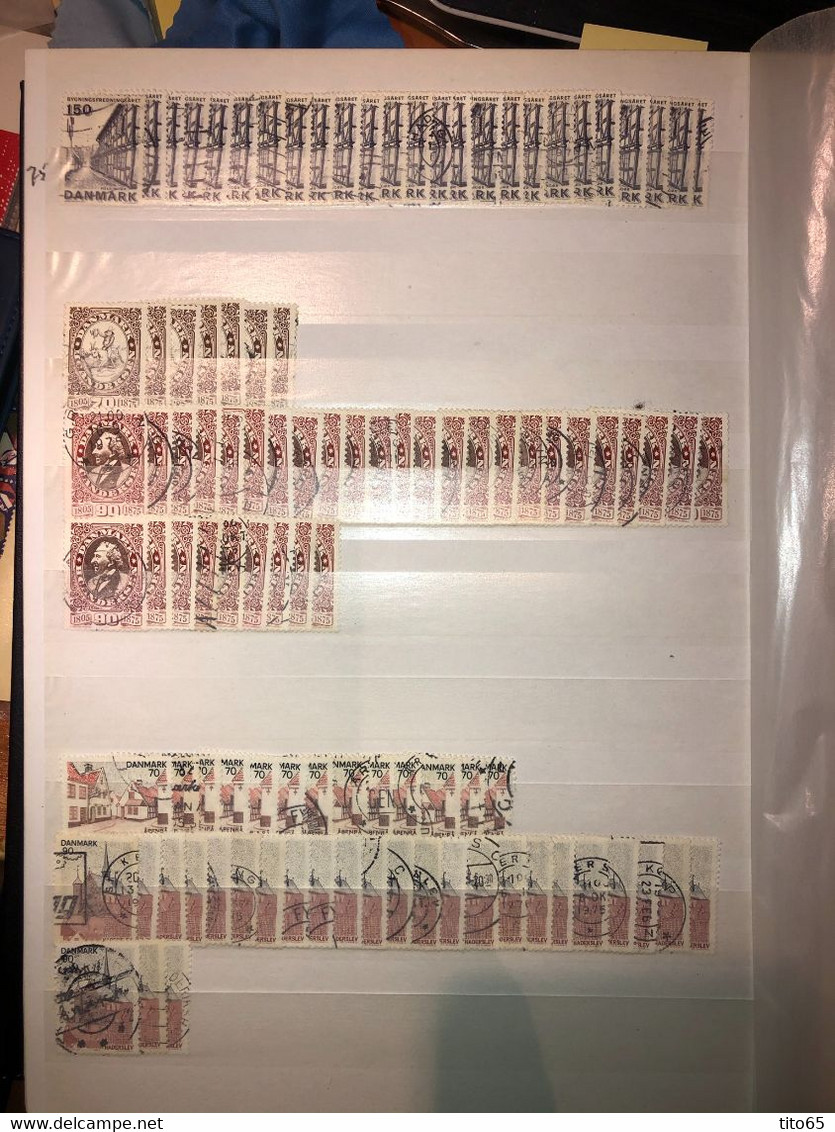 L5     Denmark Used Lot   1975-1978 - Full Sheets & Multiples