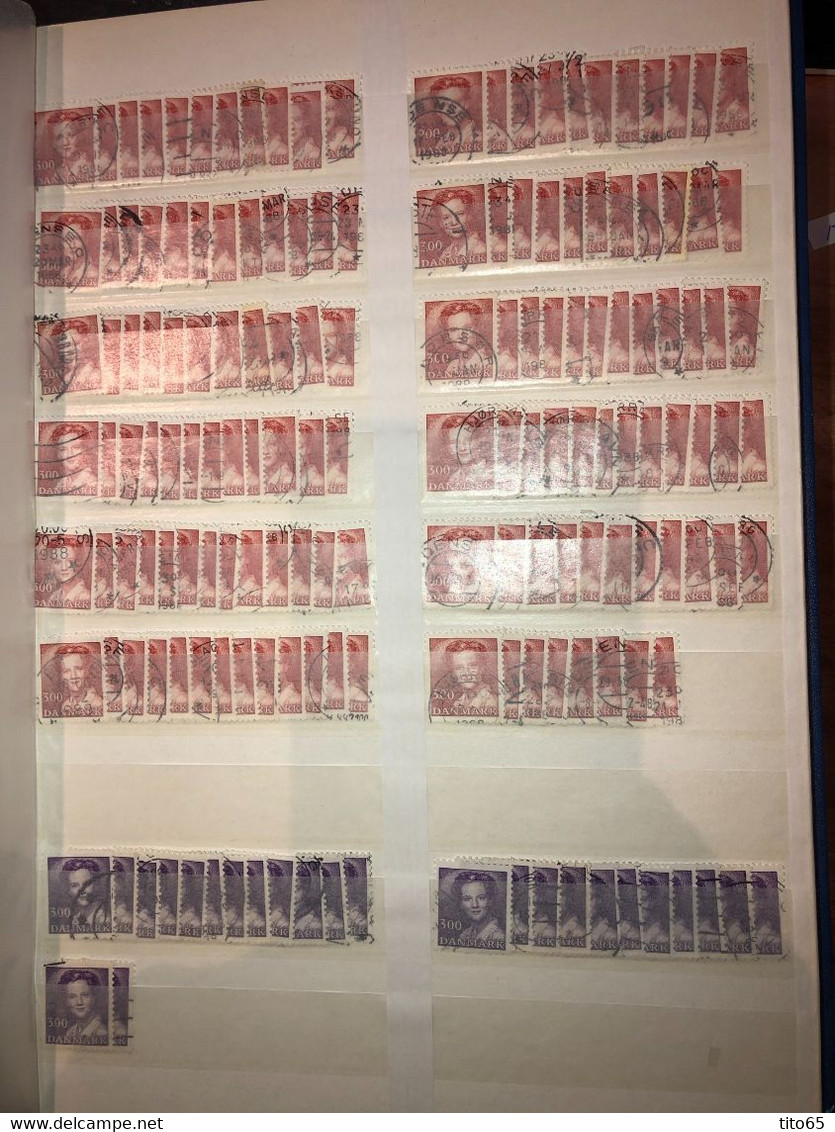 L13     Denmark Used Lot   1970-1980    CV +$490 - Full Sheets & Multiples