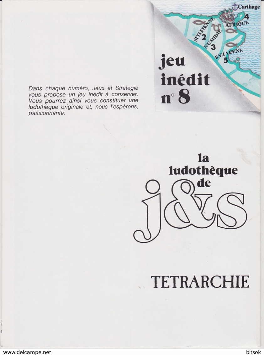 Jeux & Stratégie N°8 - Avril/mai 1981- AVEC Jeu Encart : Tétrarchie (voir Scans) - Rollenspiele